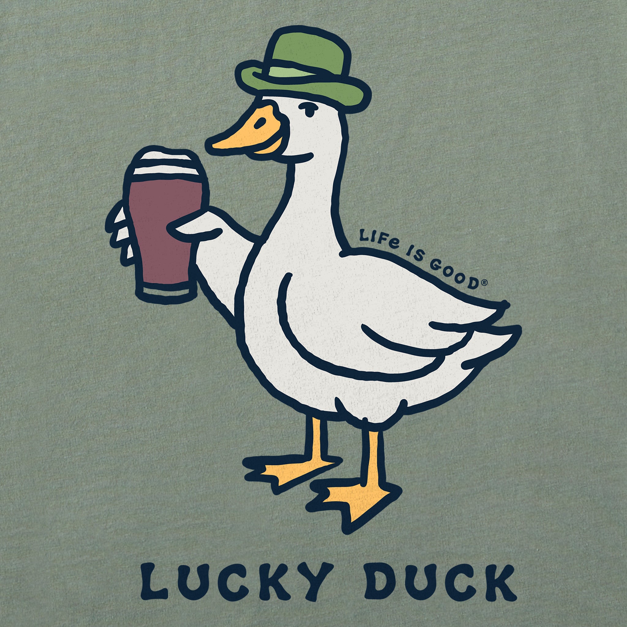 Men's Lucky Duck Stout Short Sleeve Crusher Tee | Shop Life is Good