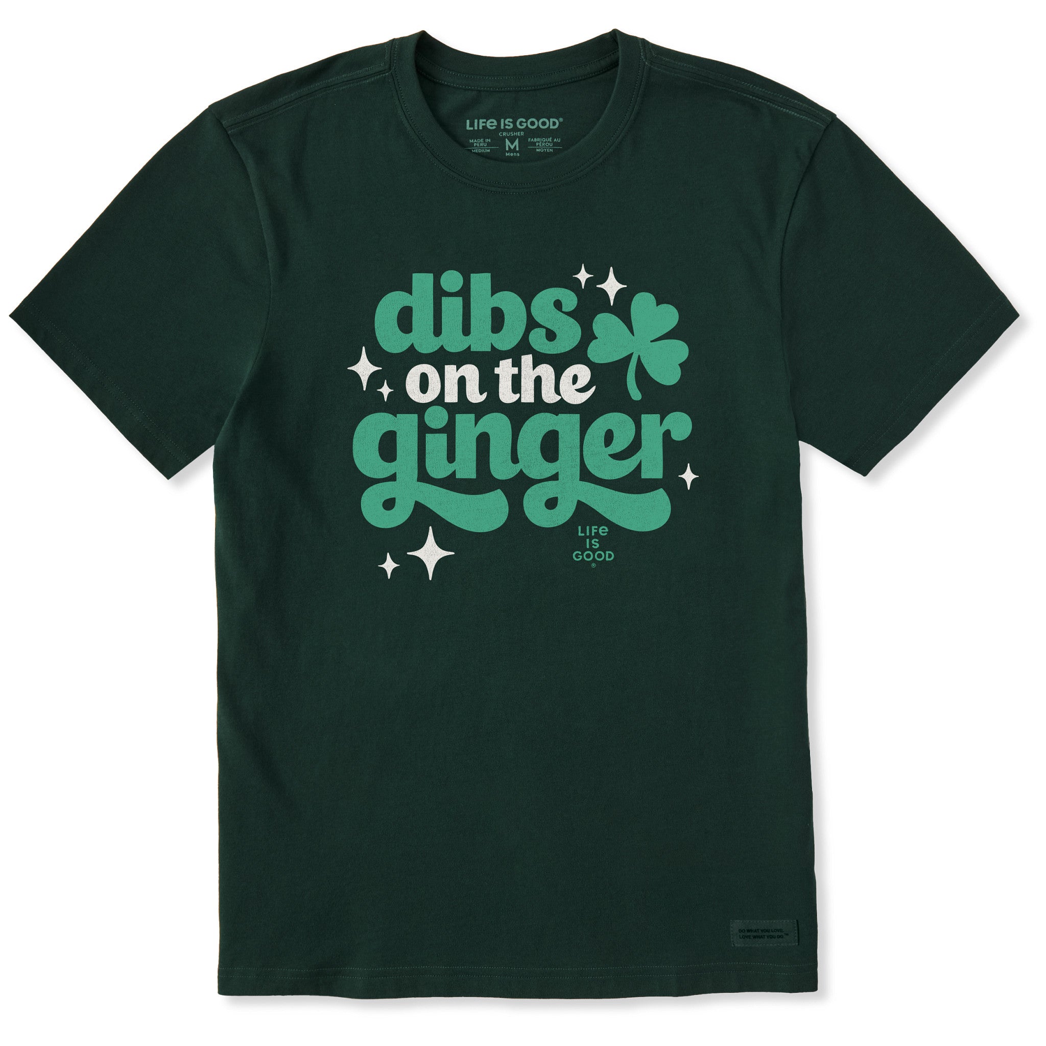 ユベントス　 ダークグリーン シャツ Men's Dibs on the Ginger Short Sleeve Crusher Tee | Shop Life is Good