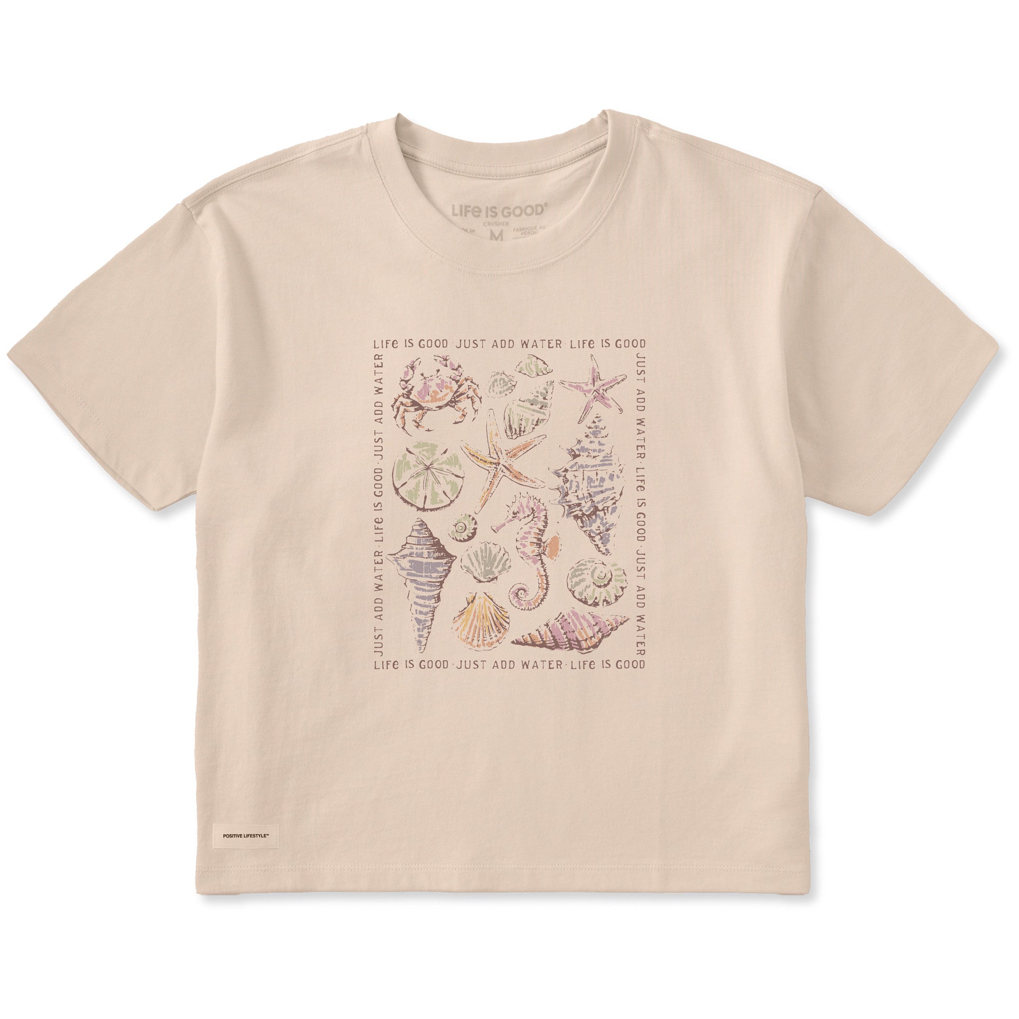 Women's Just Add Water Shells Short Sleeve Crusher Boxy Tee | Shop