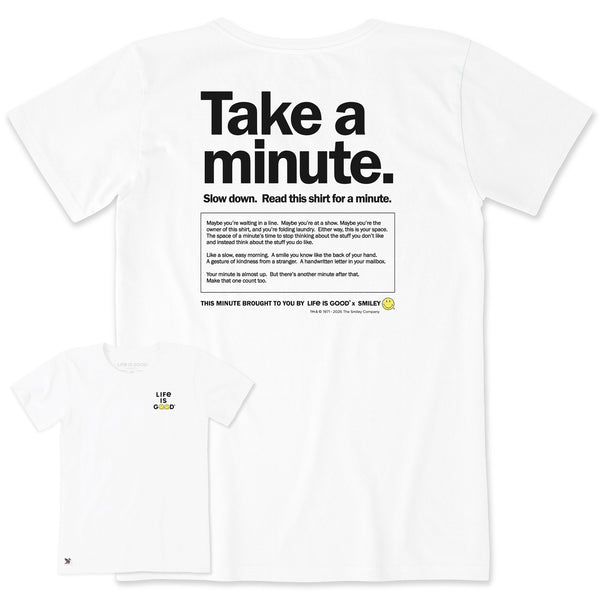 Women's LIG X Smiley Take a Minute Short Sleeve Crusher Tee | Shop