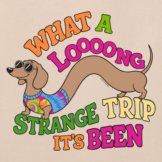 Product image for "Men's What a Long Strange Trip Dachshund Short Sleeve Crusher Tee" ||187050_2