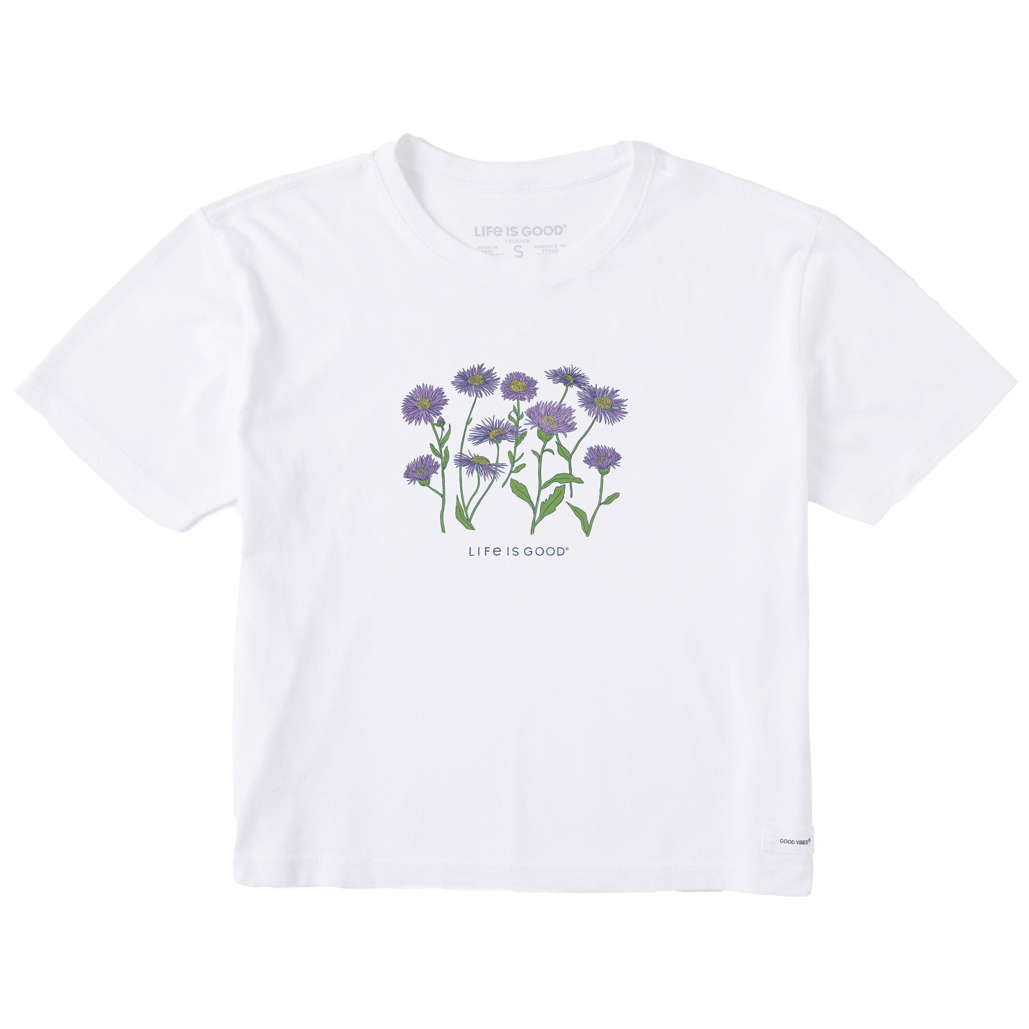Women's Wild Aster Short Sleeve Crusher Boxy Tee | Shop Life is Good