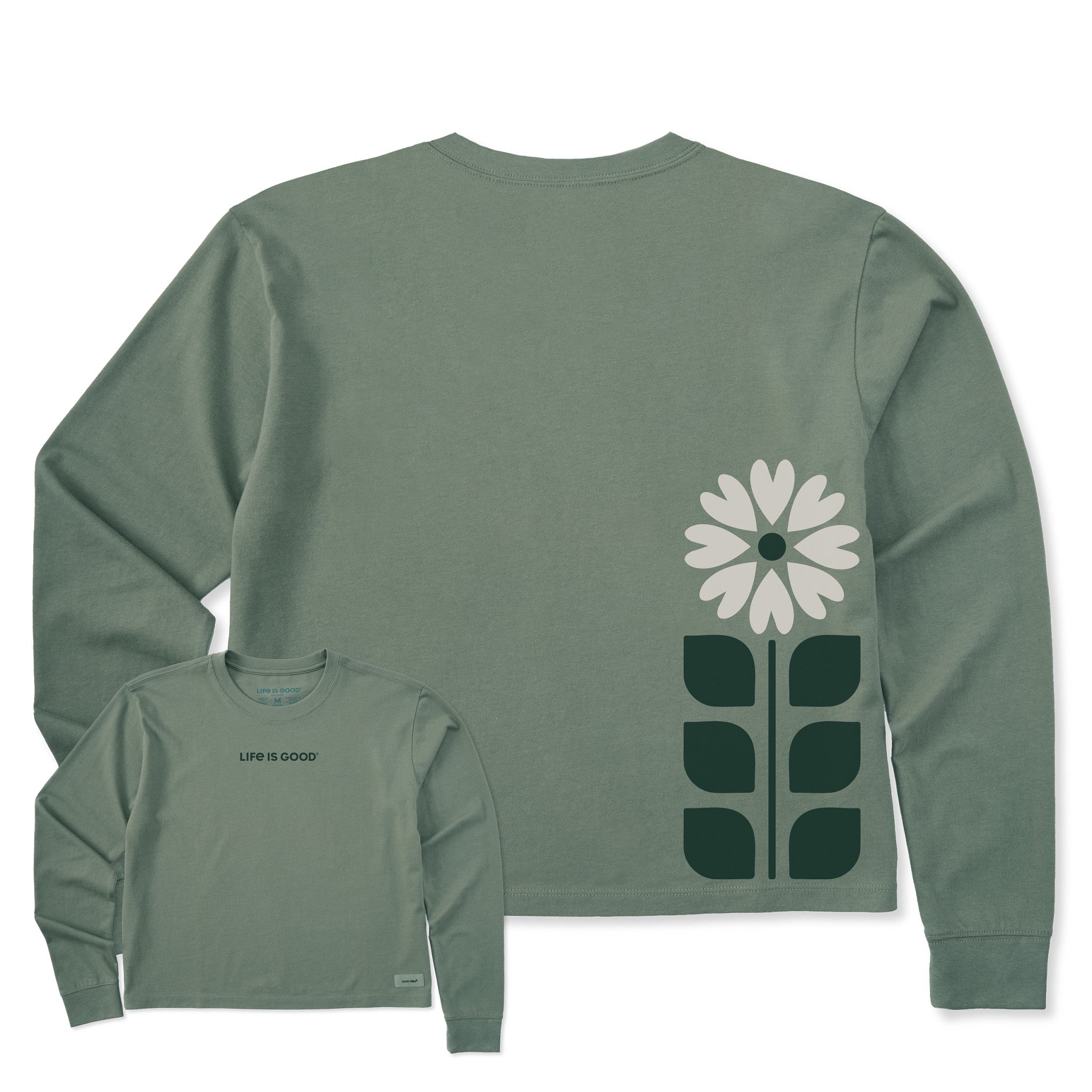 Women's Bert's Sunflower Long Sleeve Crusher Boxy Tee | Shop Life
