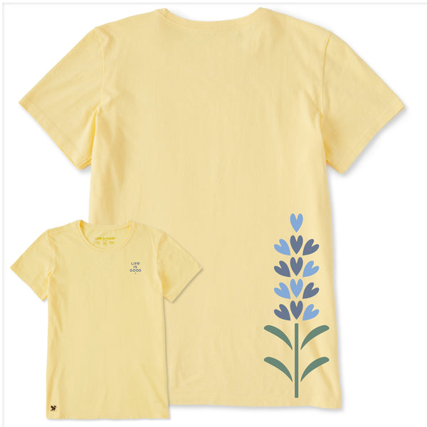 Women's Bert's Lavender Short Sleeve Crusher Tee | Shop Life is Good
