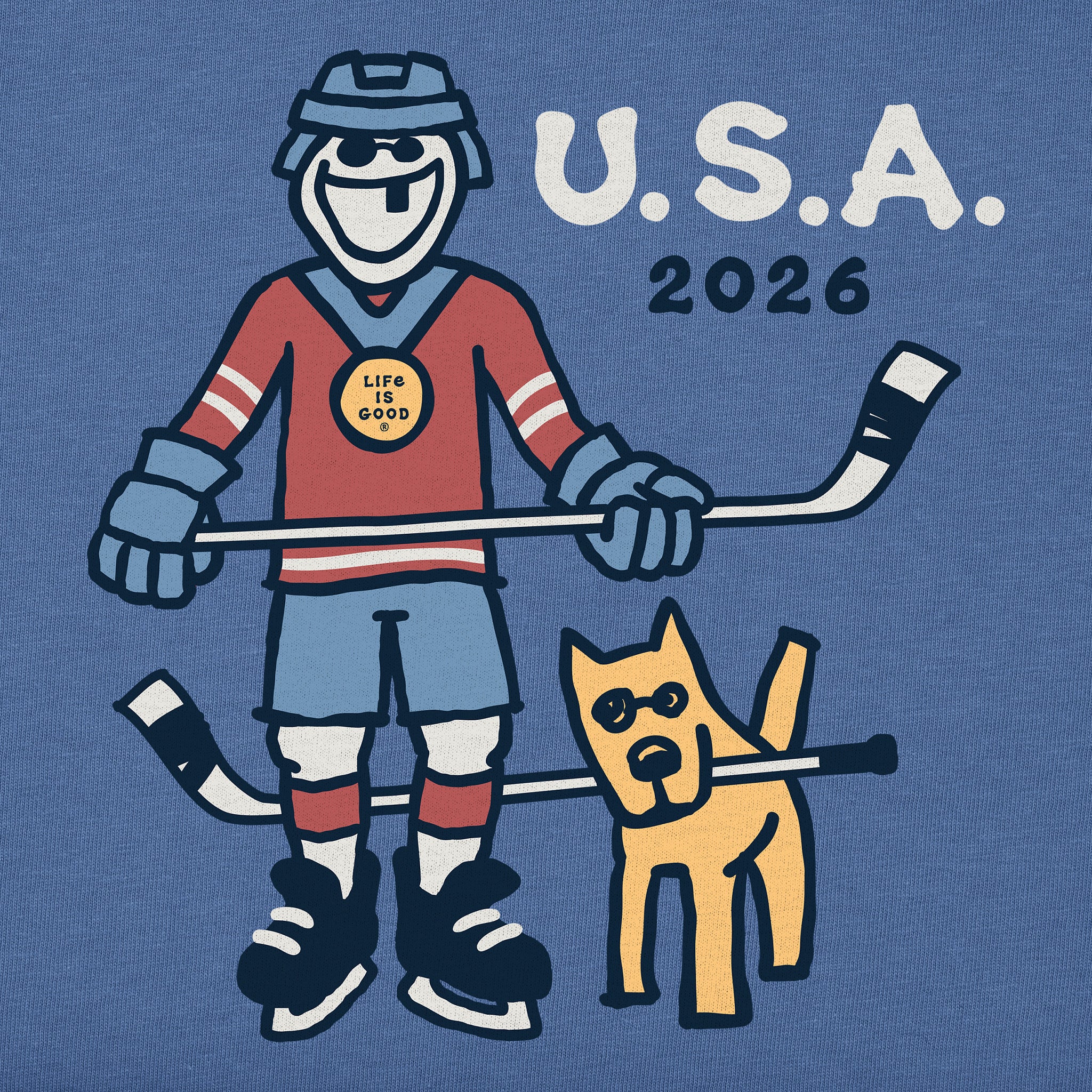 Men's Jake Hockey Gold 2026 Short Sleeve Crusher Tee | Shop Life
