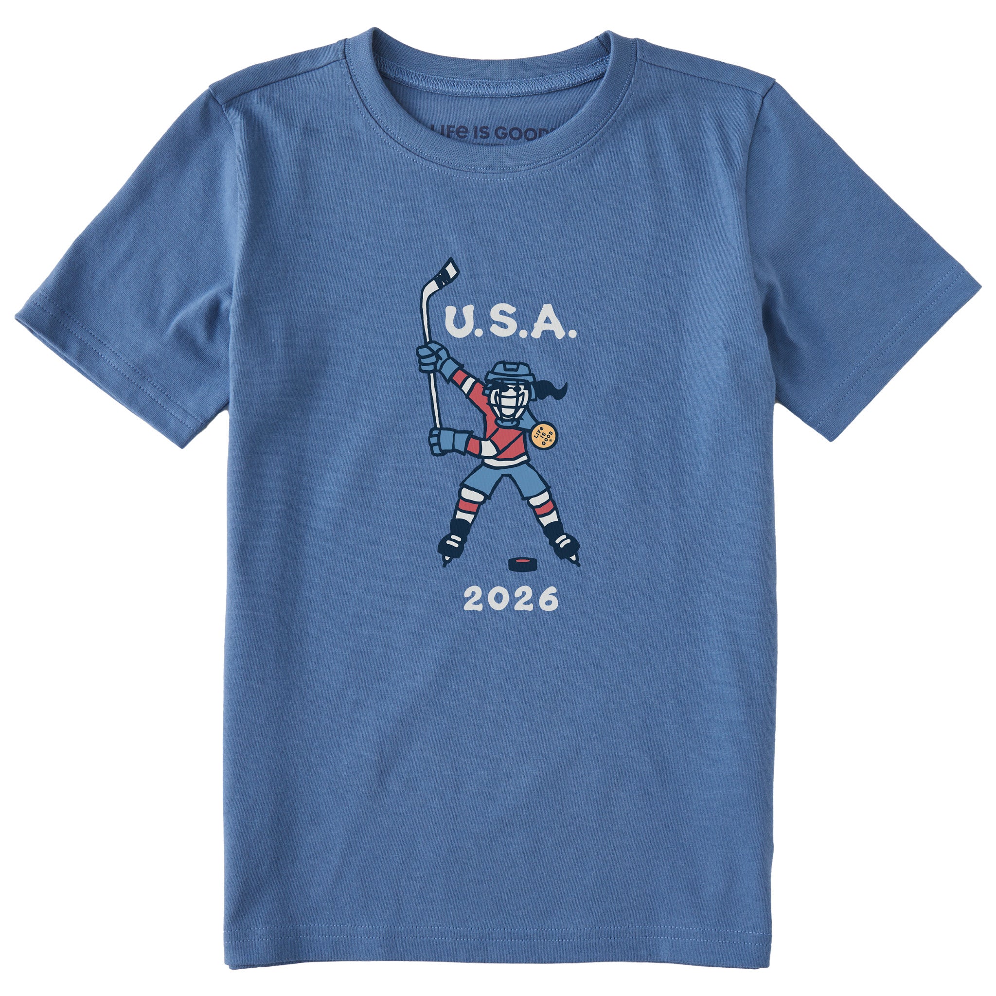 Kids Jackie Slap Shot 2026 Short Sleeve Crusher Tee | Shop Life is