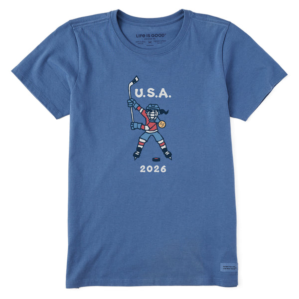 Women's Jackie Slap Shot 2026 Short Sleeve Crusher Tee | Shop Life