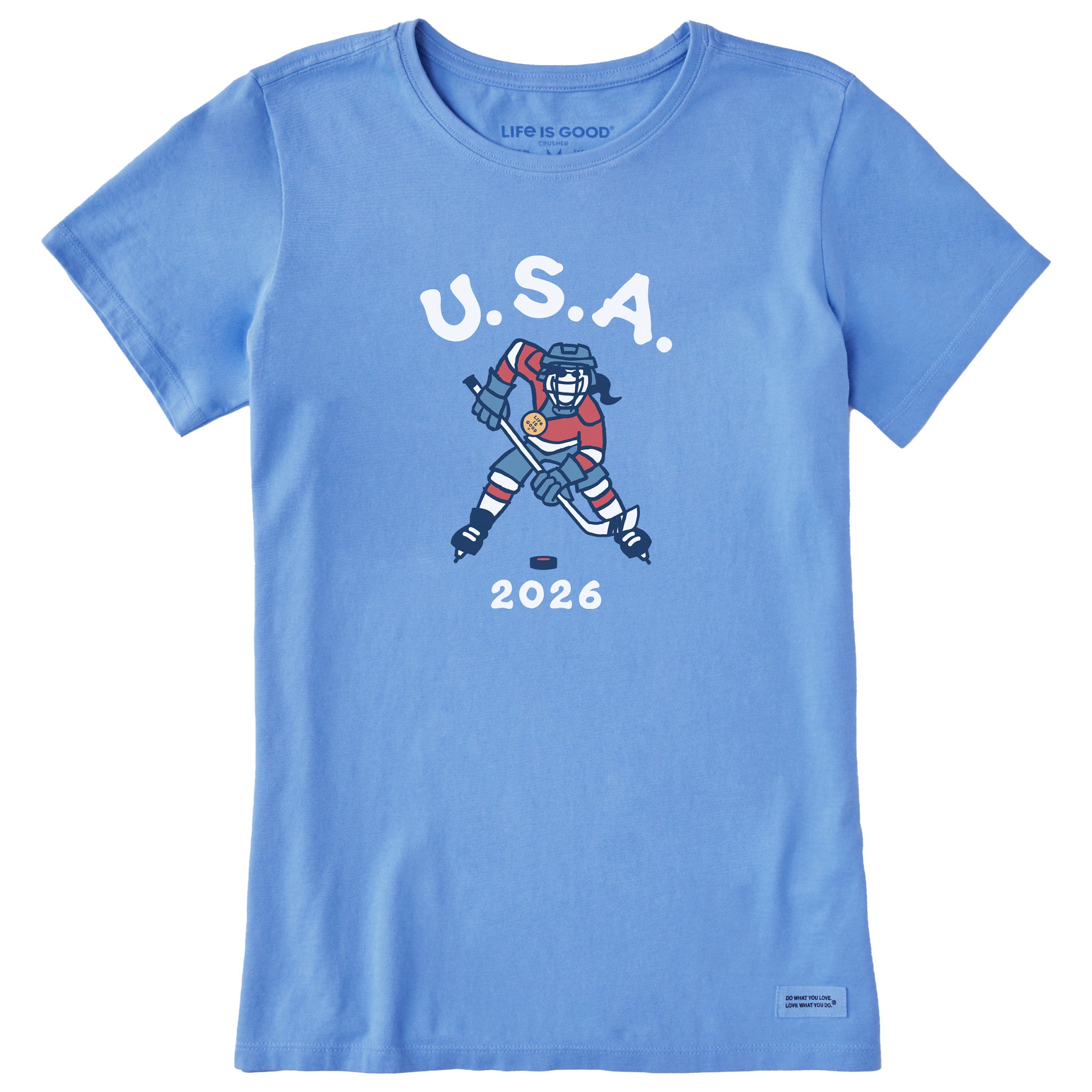 Women's Jackie Hockey Gold 2026 Short Sleeve Crusher Tee | Shop