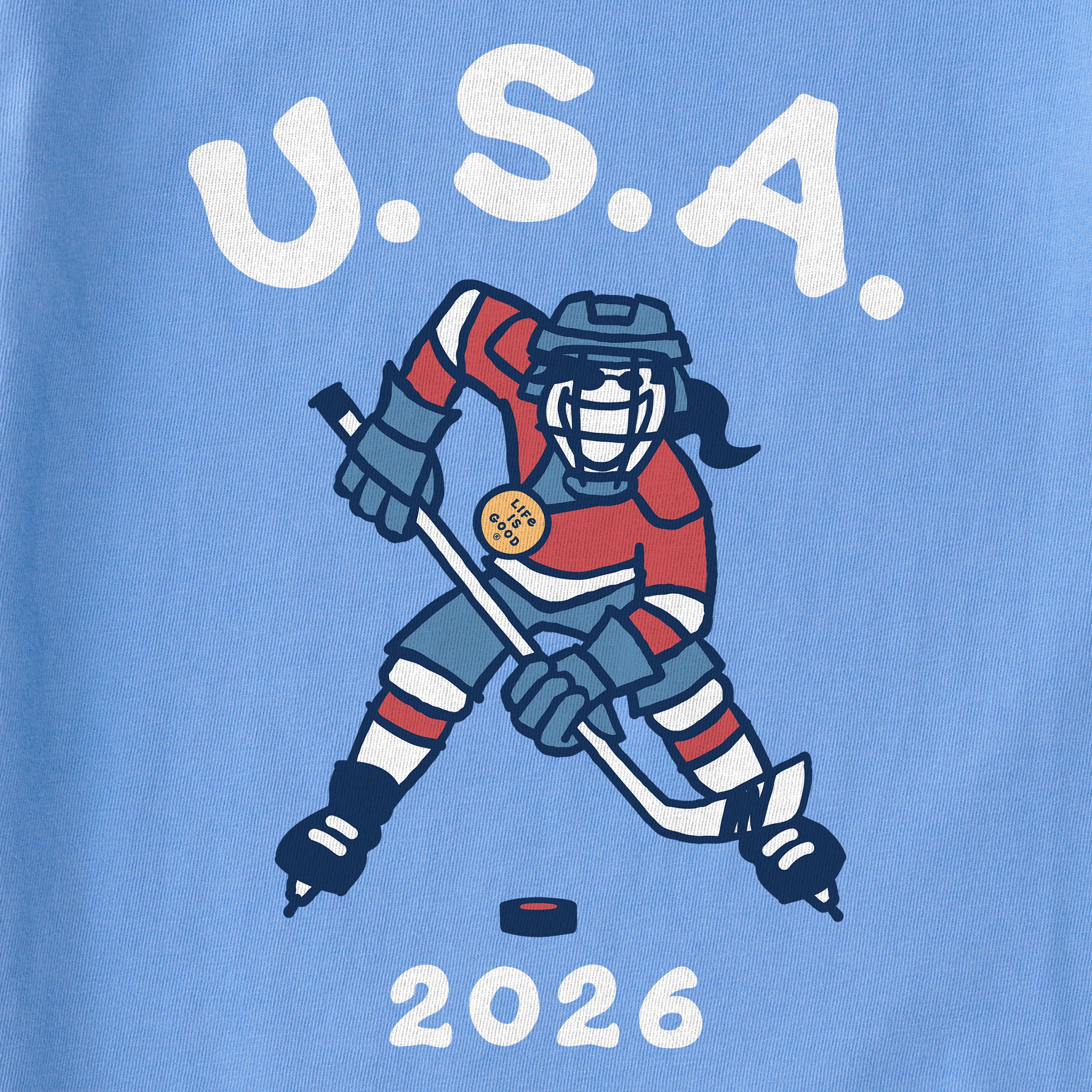Women's Jackie Hockey Gold 2026 Short Sleeve Crusher Tee | Shop