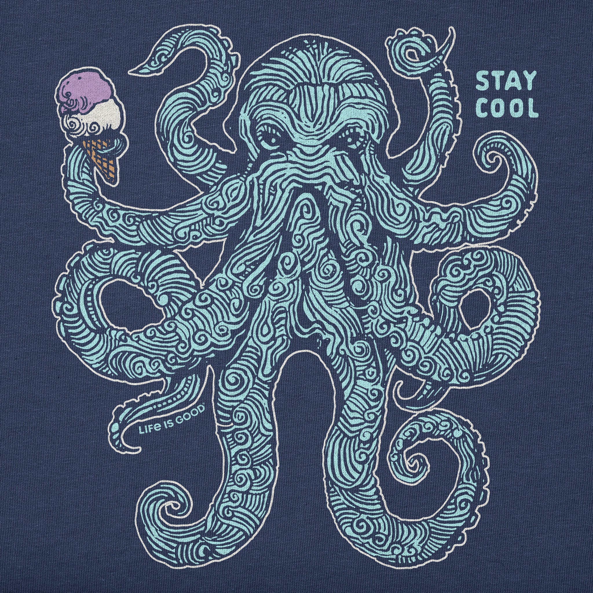 Men's Stay Cool Octopus Short Sleeve Crusher-LITE Tee | Shop Life