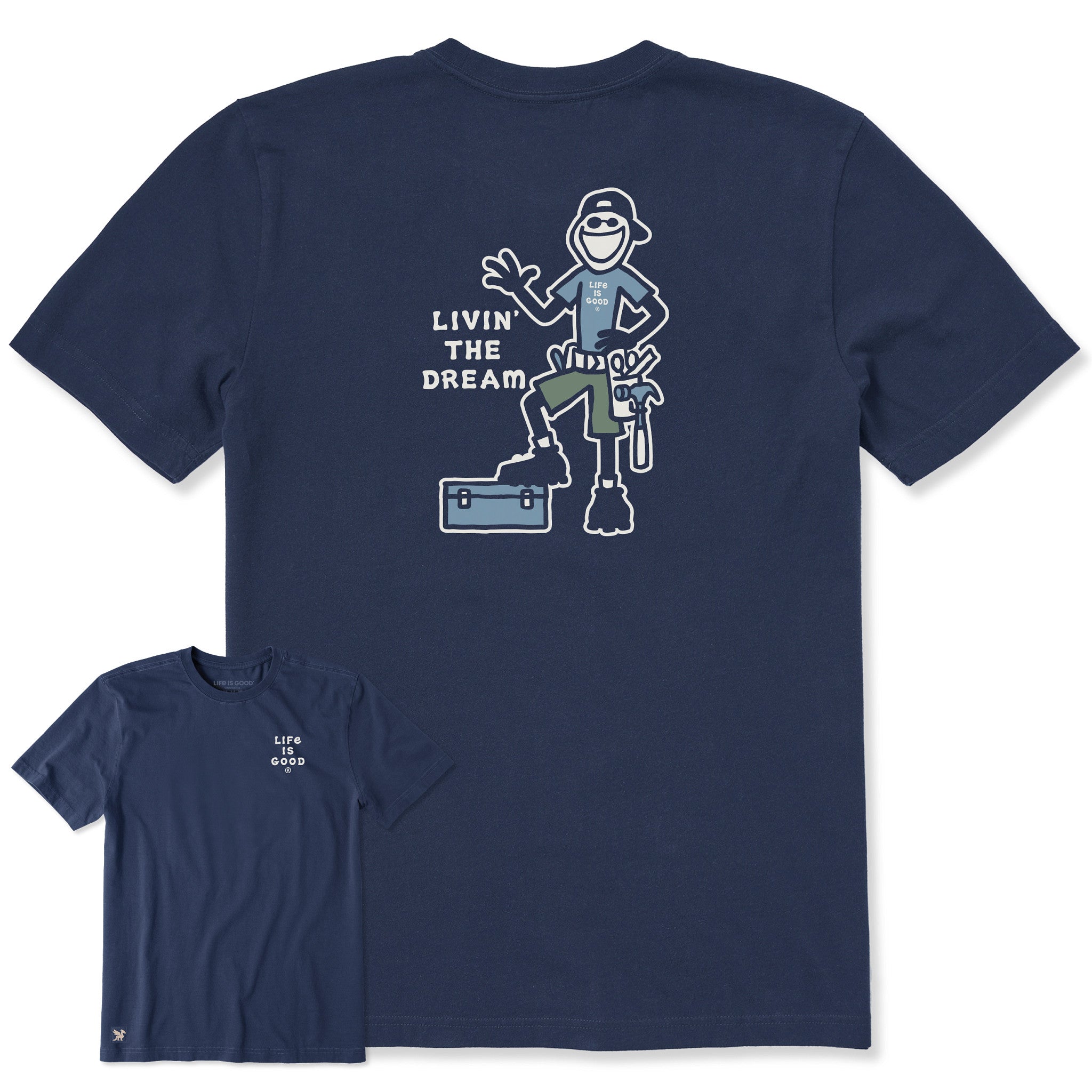Men's Jake Livin' the Dream Handyman Short Sleeve Crusher Tee