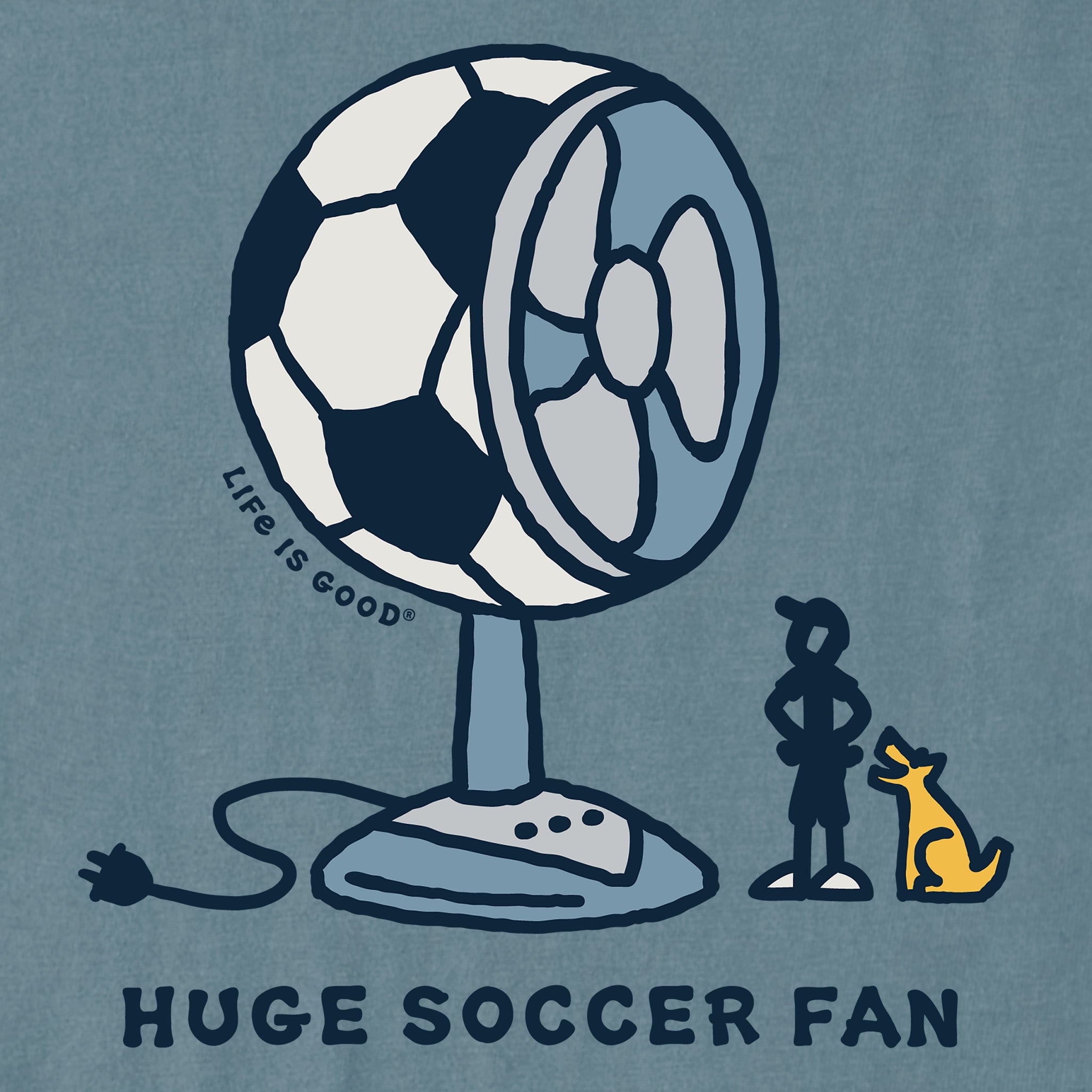 Women's Huge Soccer Fan Short Sleeve Crusher Tee | Shop Life is Good