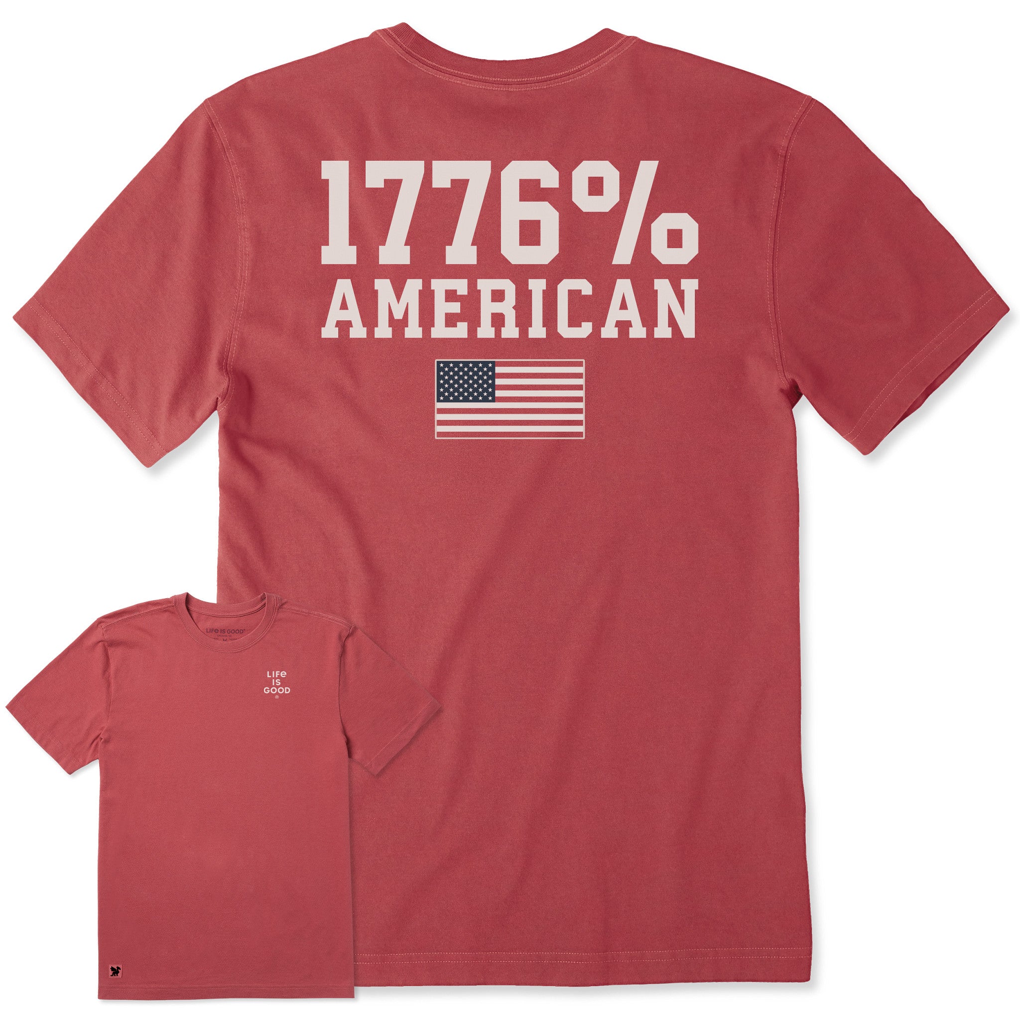 Men's 1776% American Short Sleeve Crusher Tee | Shop Life is Good