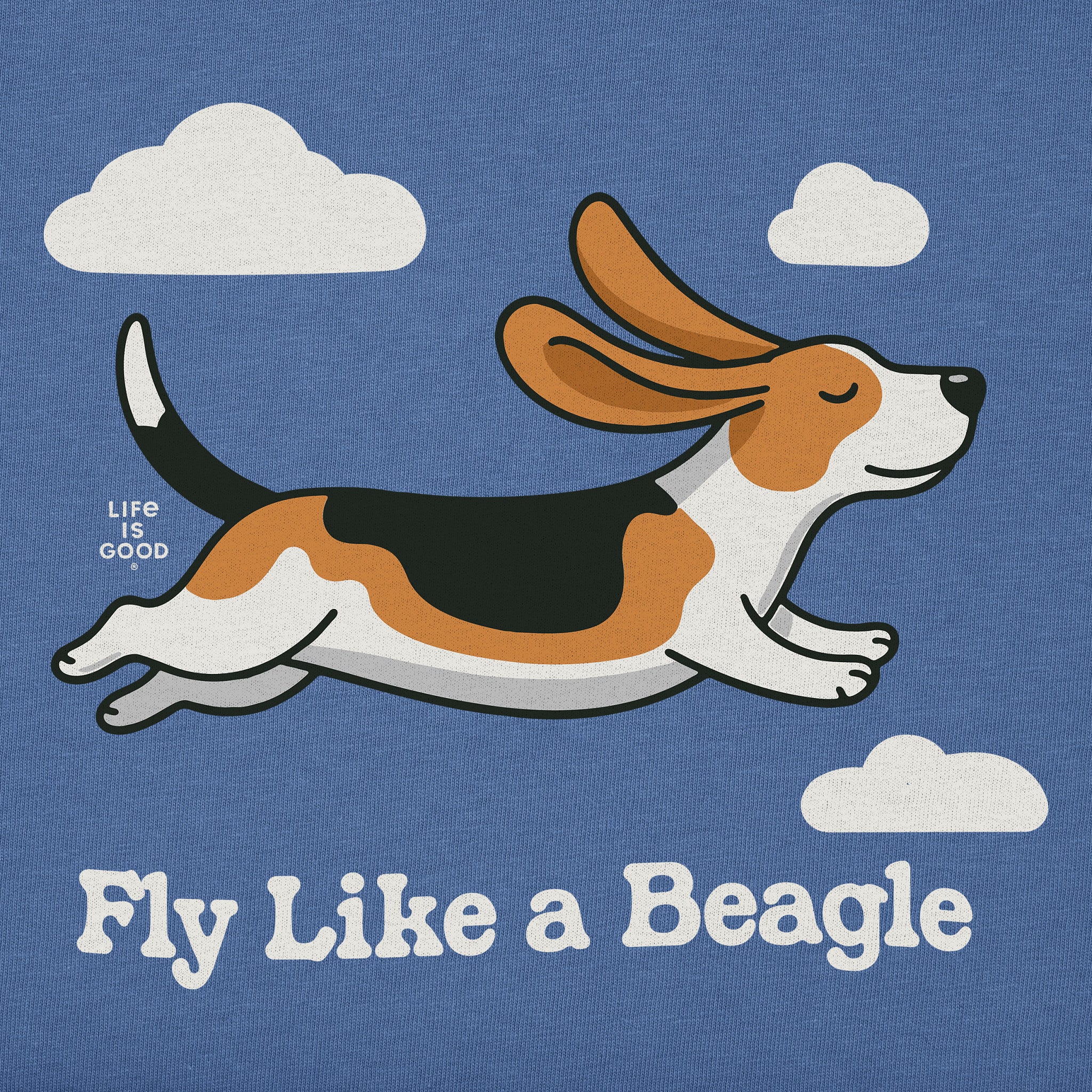 Men's Fly Like a Beagle Short Sleeve Crusher Tee | Shop Life is Good