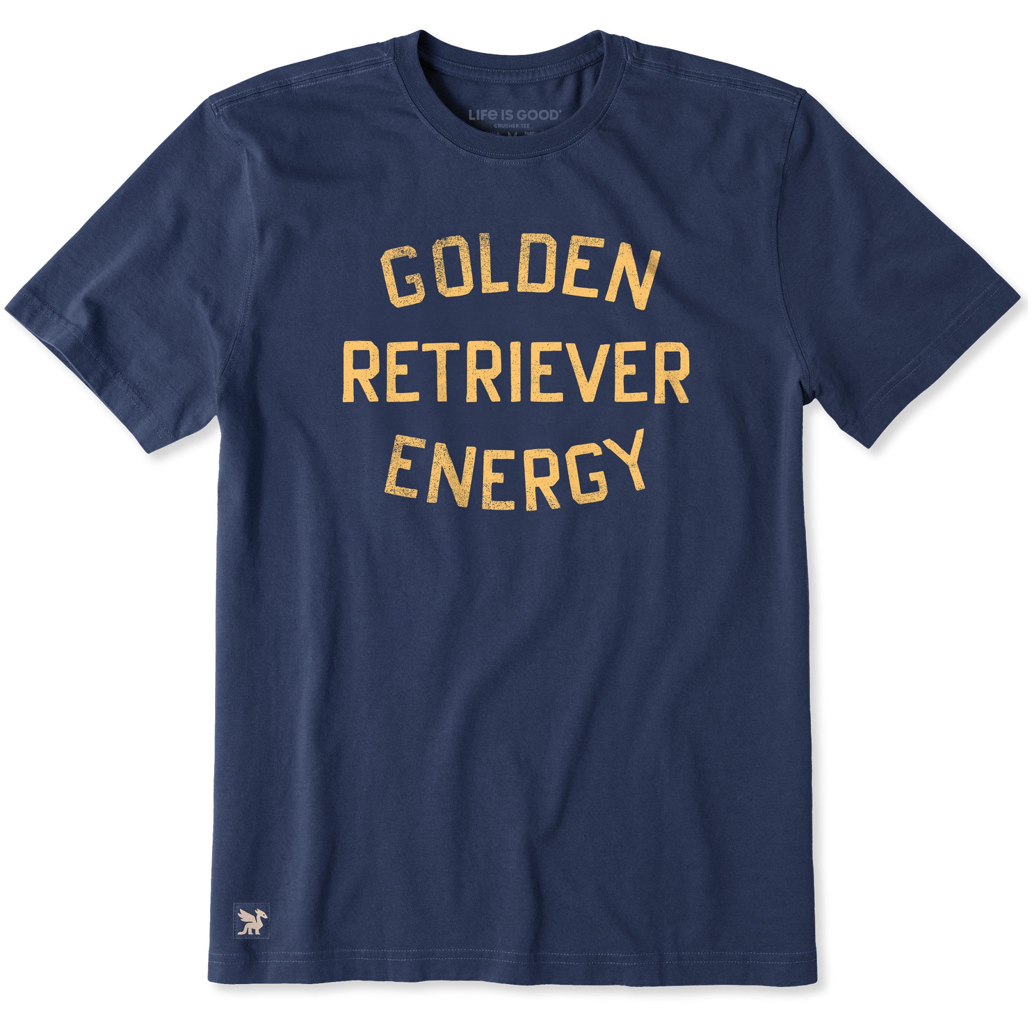 Men's Golden Retriever Energy Short Sleeve Crusher Tee | Shop Life