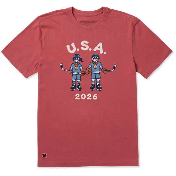kenken LIFE IS GROOVE Tシャツ Men's Jake and Jackie Hockey Short Sleeve Crusher Tee | Shop Life