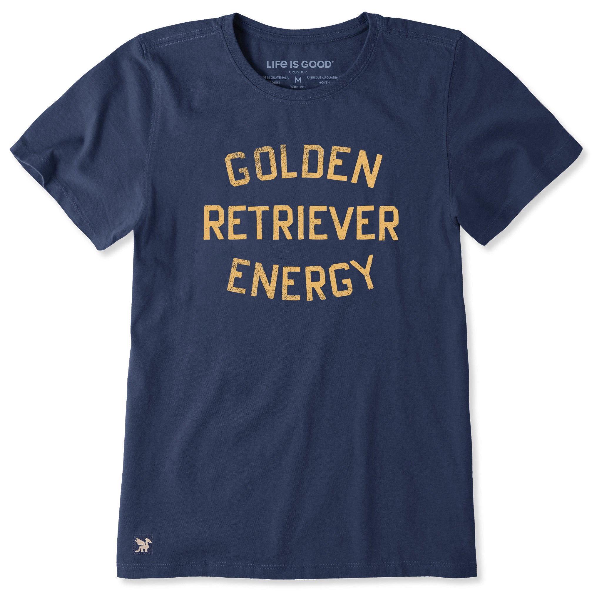 Women's Golden Retriever Energy Short Sleeve Crusher Tee | Shop