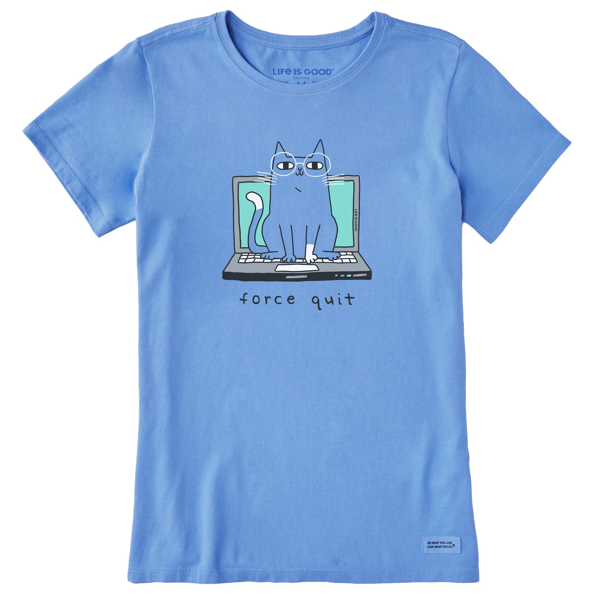 Women's Force Quit Cat Short Sleeve Crusher Tee | Shop Life is Good