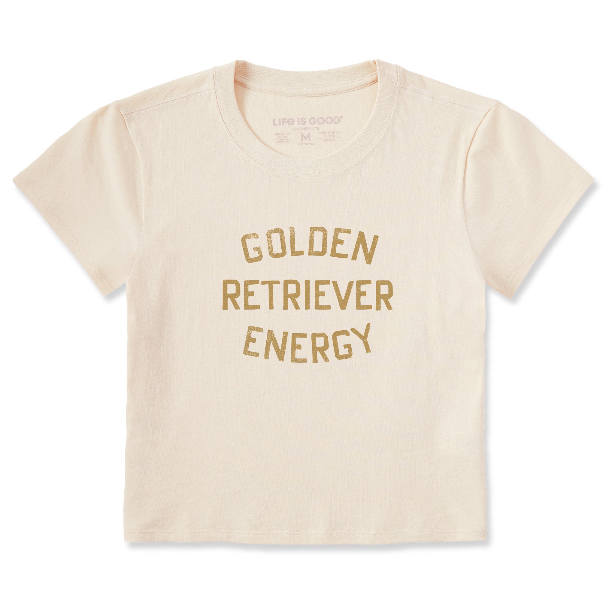 Women's Golden Retriever Energy Crusher-LITE Shrunken Tee | Shop