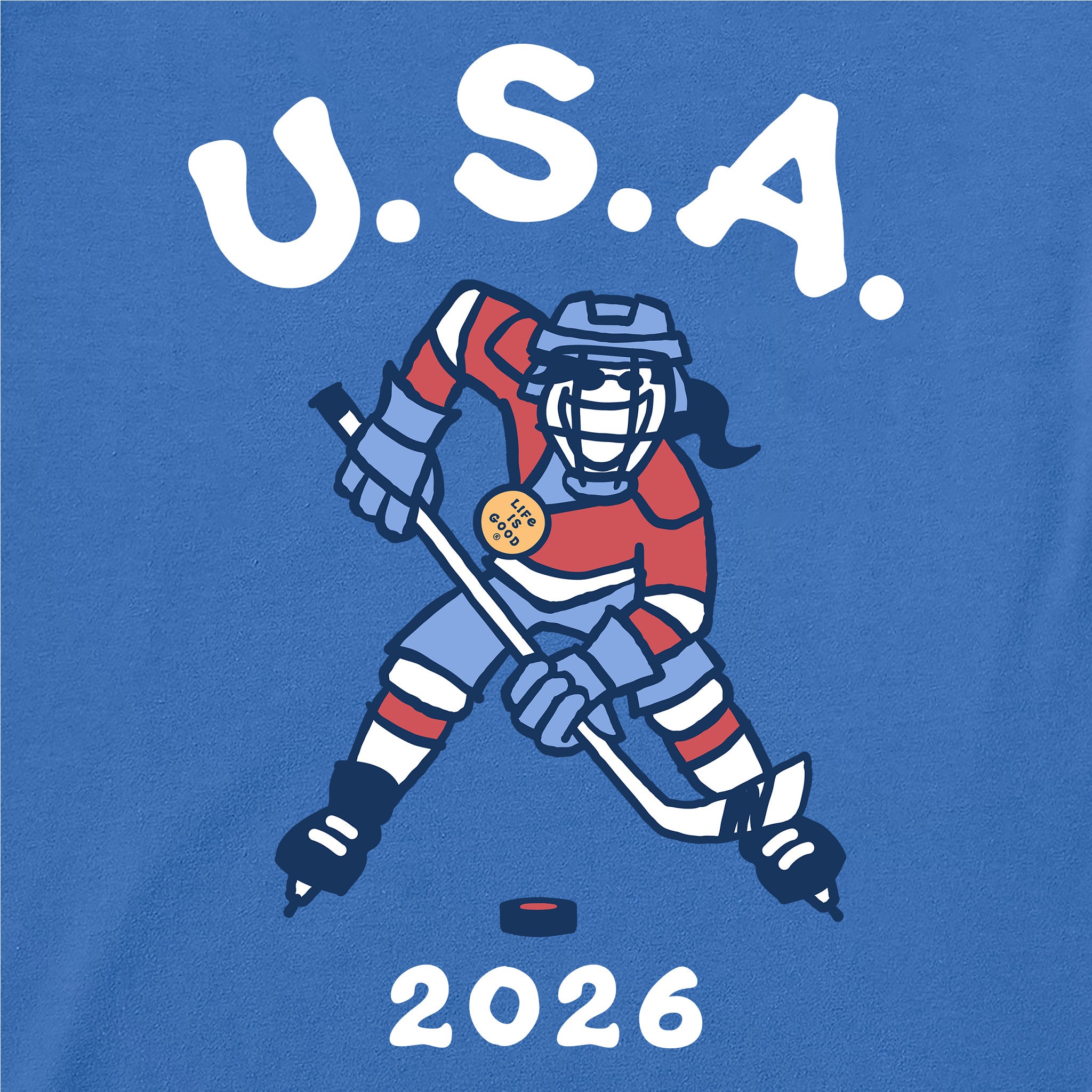 Men's Jackie Hockey Gold 2026 Short Sleeve Crusher Tee | Shop Life