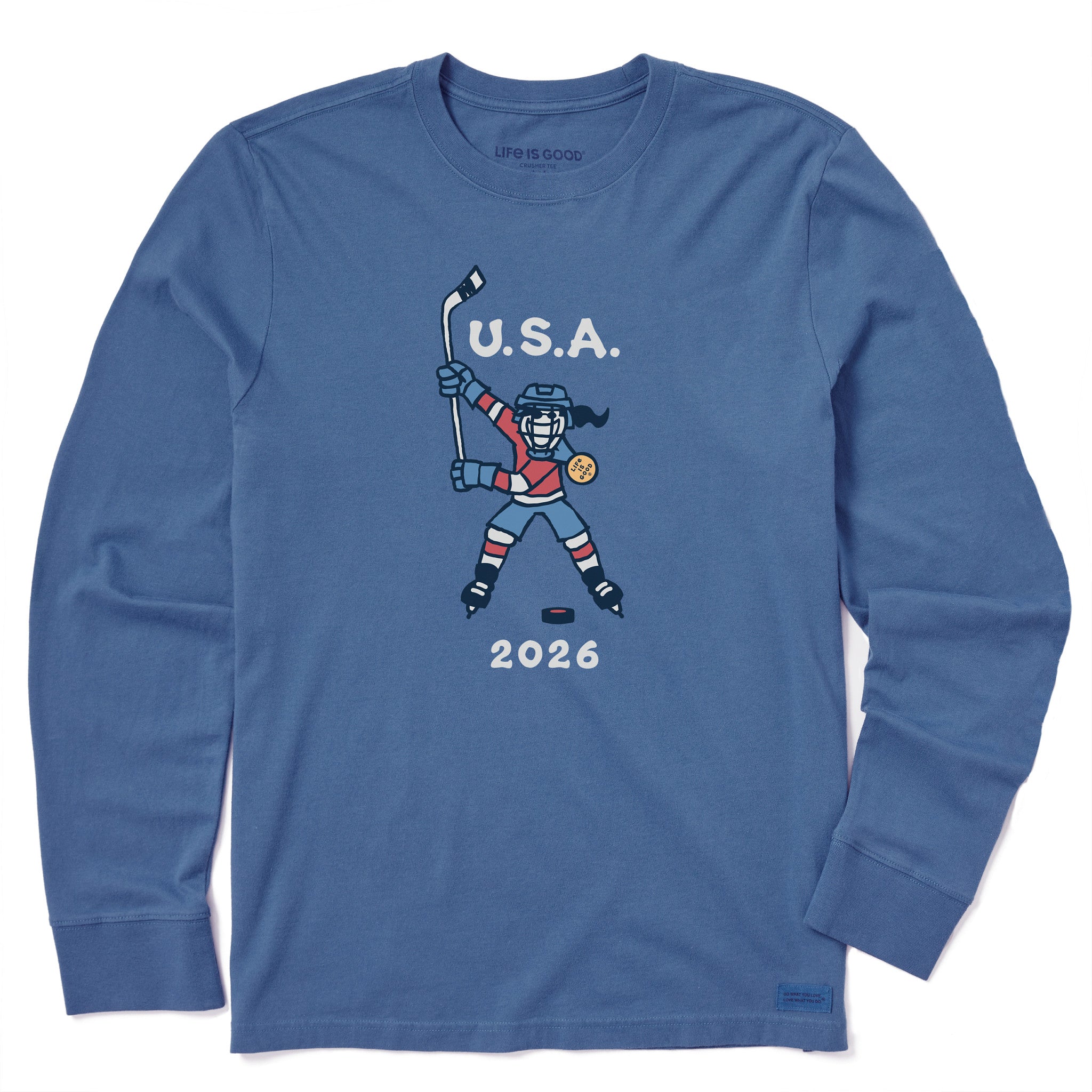 Men's Jackie Slap Shot 2026 Long Sleeve Crusher Tee | Shop Life is