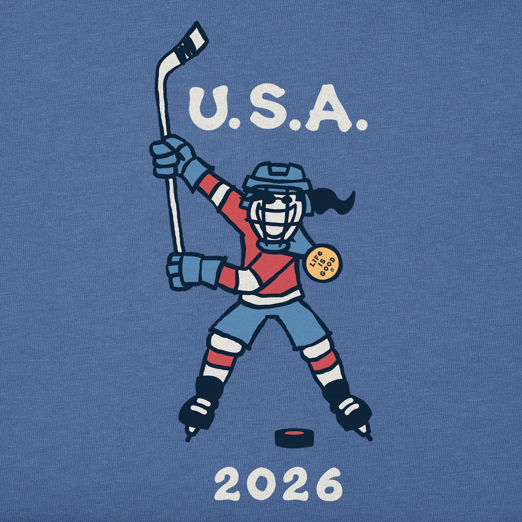 Men's Jackie Slap Shot 2026 Long Sleeve Crusher Tee | Shop Life is