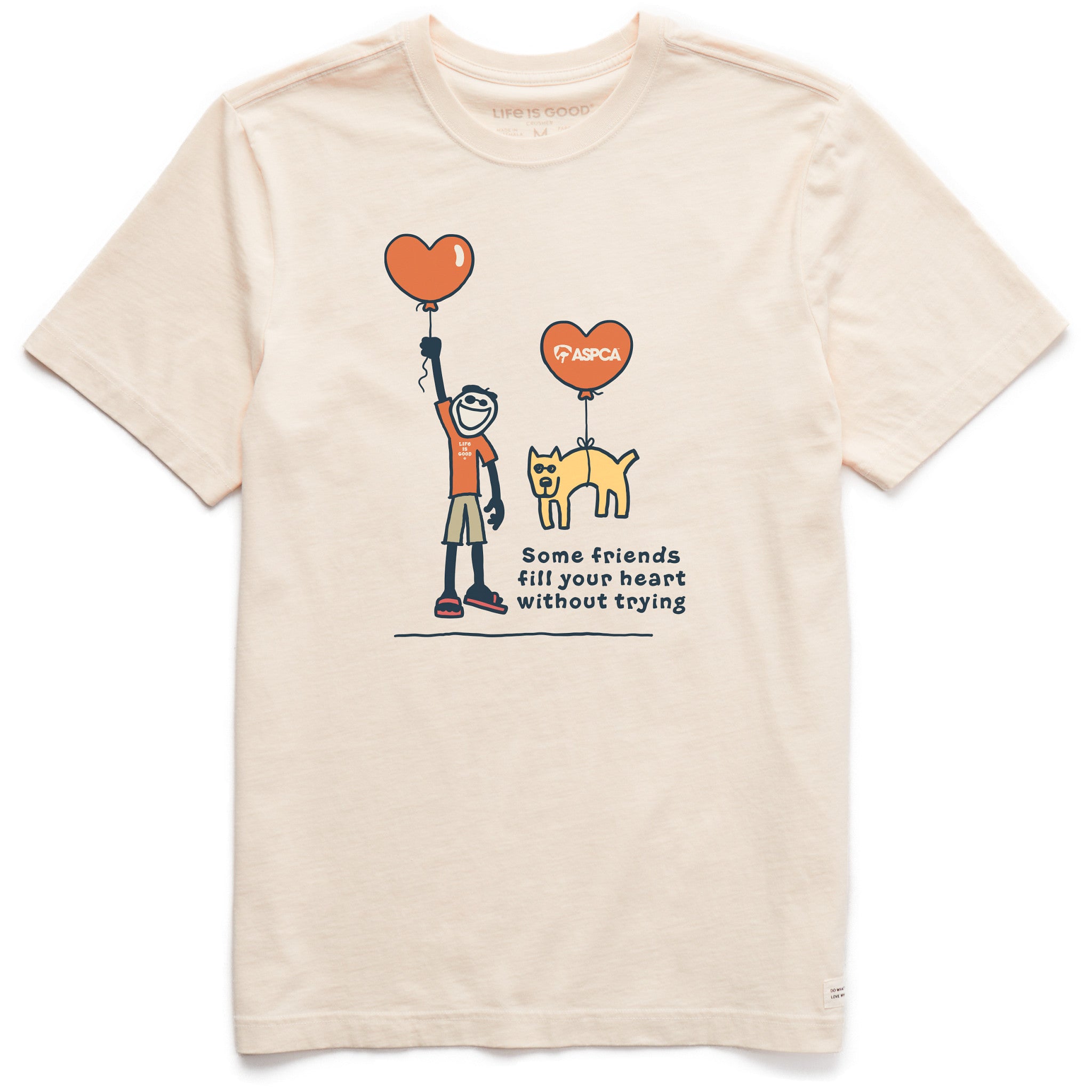 チャクラバランスサークルTOP Men's LIG x ASPCA Jake Rocket Some Friends Short Sleeve Crusher