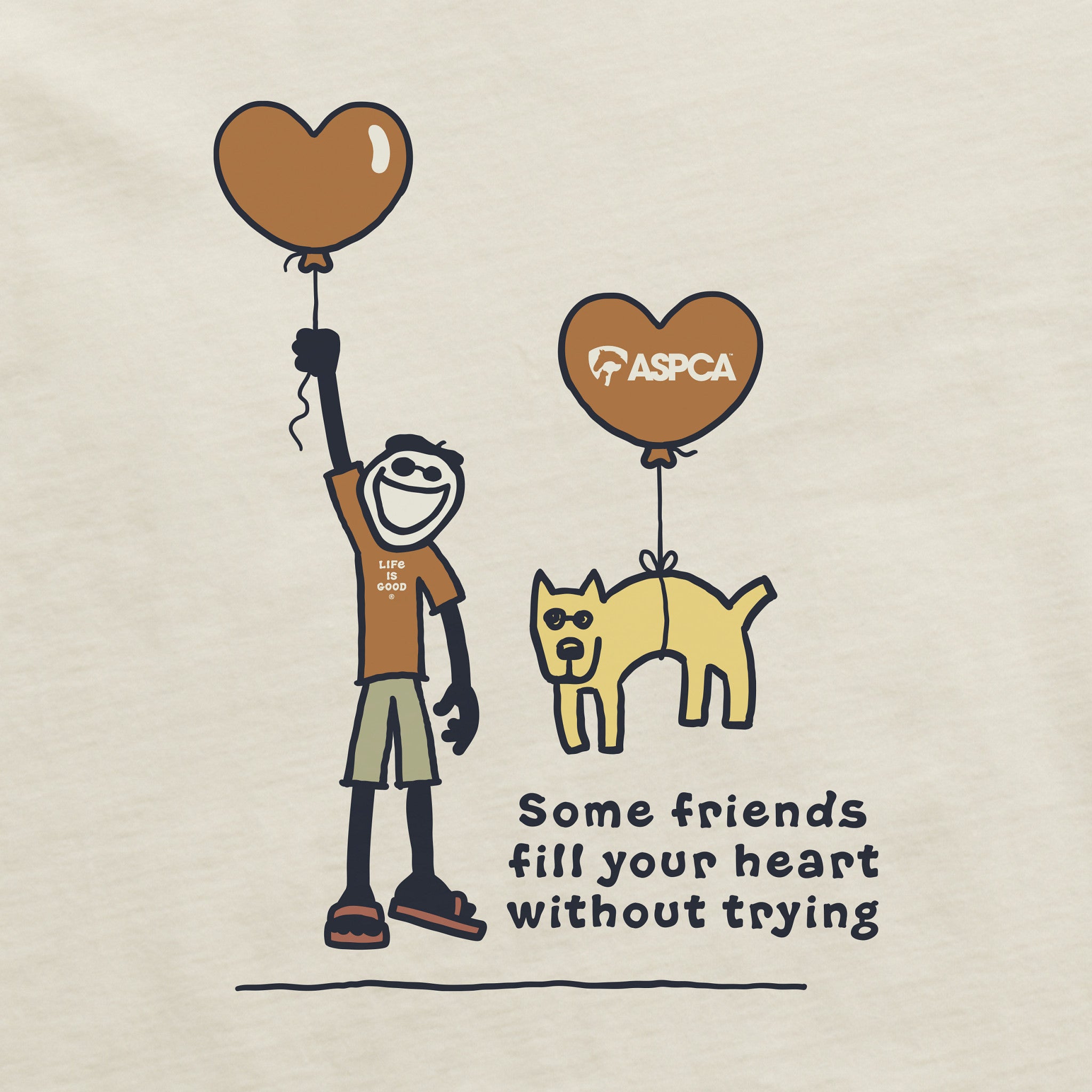 Men's LIG x ASPCA Jake Rocket Some Friends Short Sleeve Crusher
