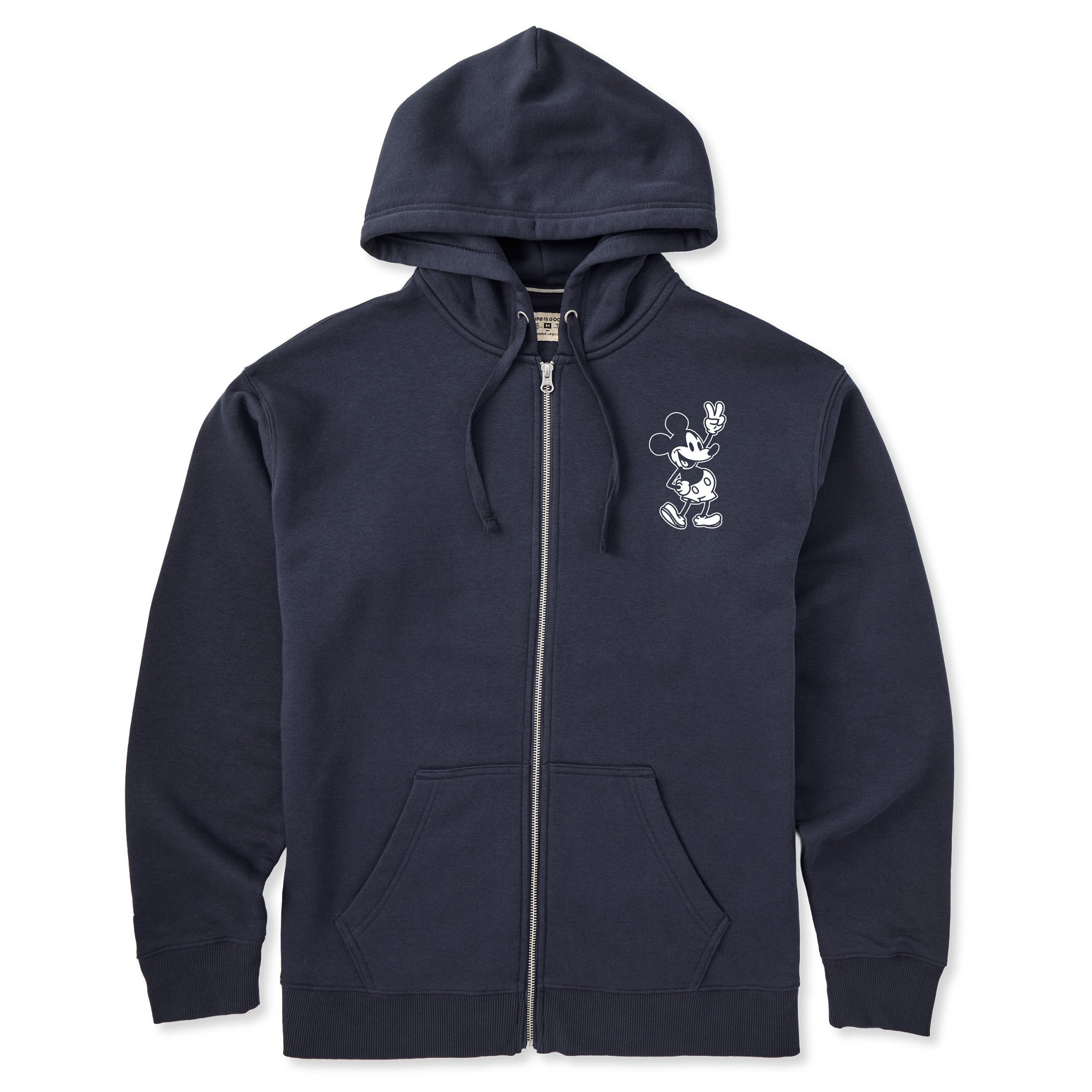 Men's Steamboat Willie Peace Mini Good Vibes Zip Hoodie | Shop