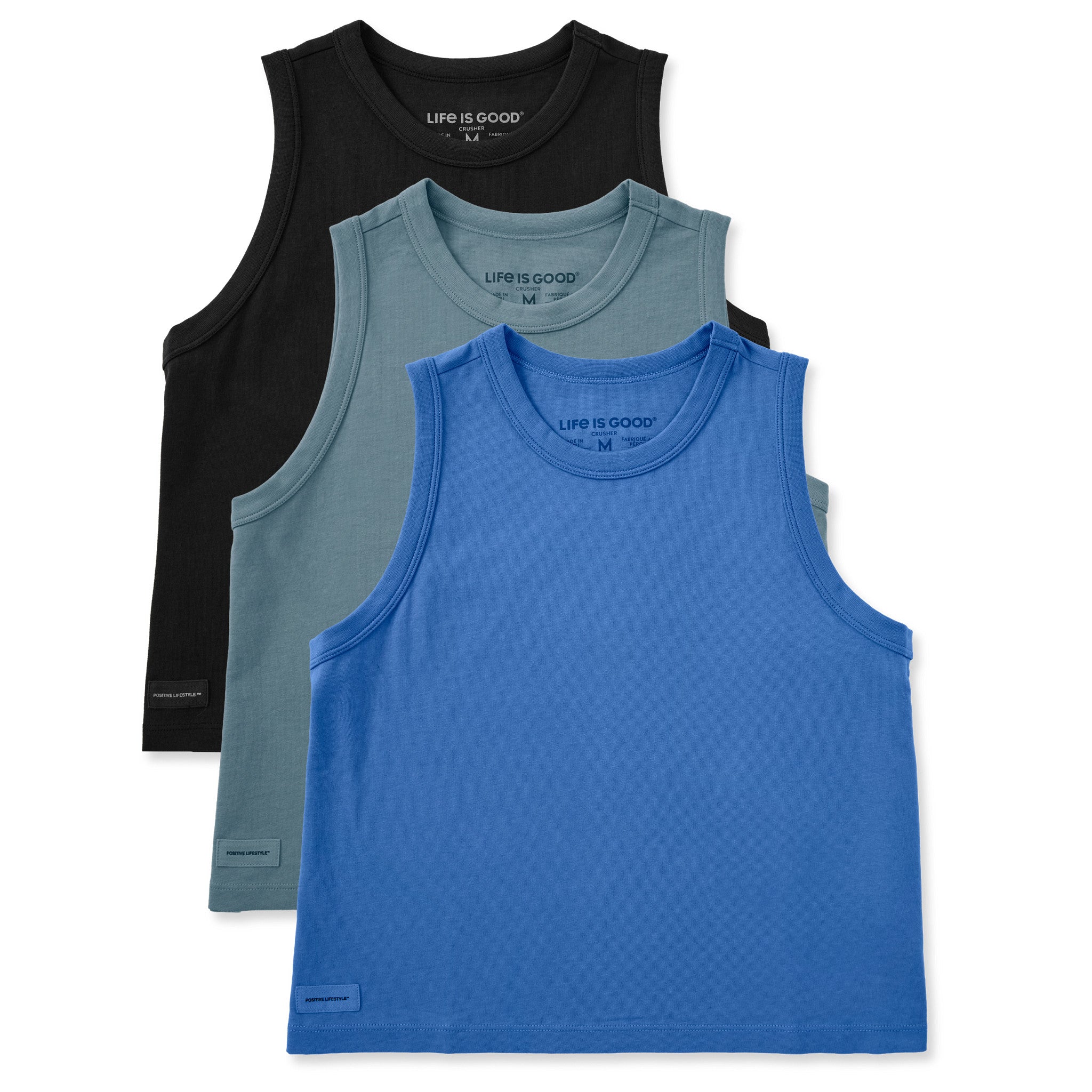 Womens Solid 3-Pack Boxy Tank | Shop Life is Good
