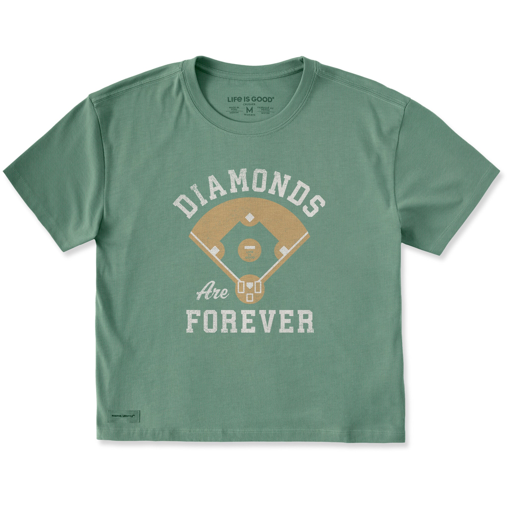 Women's Diamonds are Forever Short Sleeve Crusher Boxy Tee | Shop