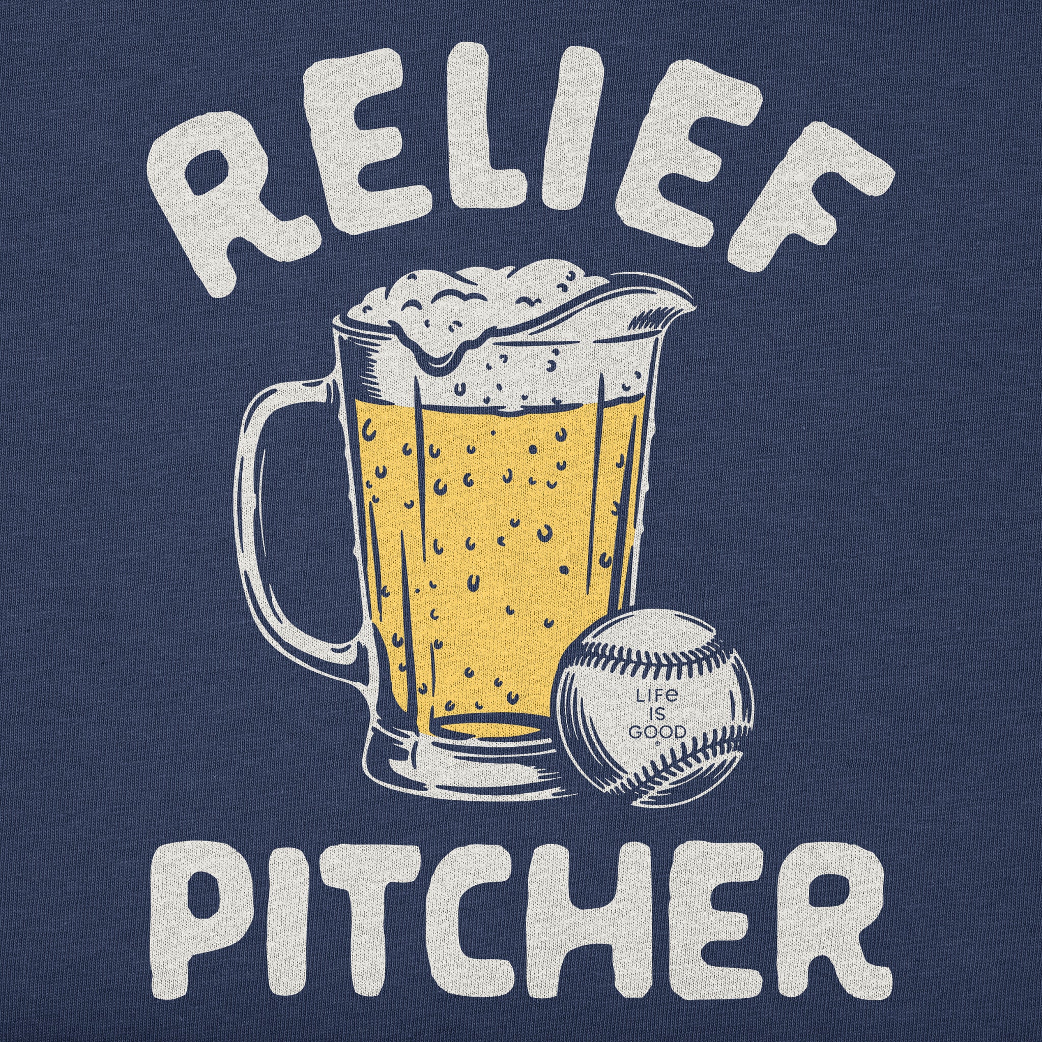 Women's Relief Pitcher Baseball Short Sleeve Crusher Boxy Tee