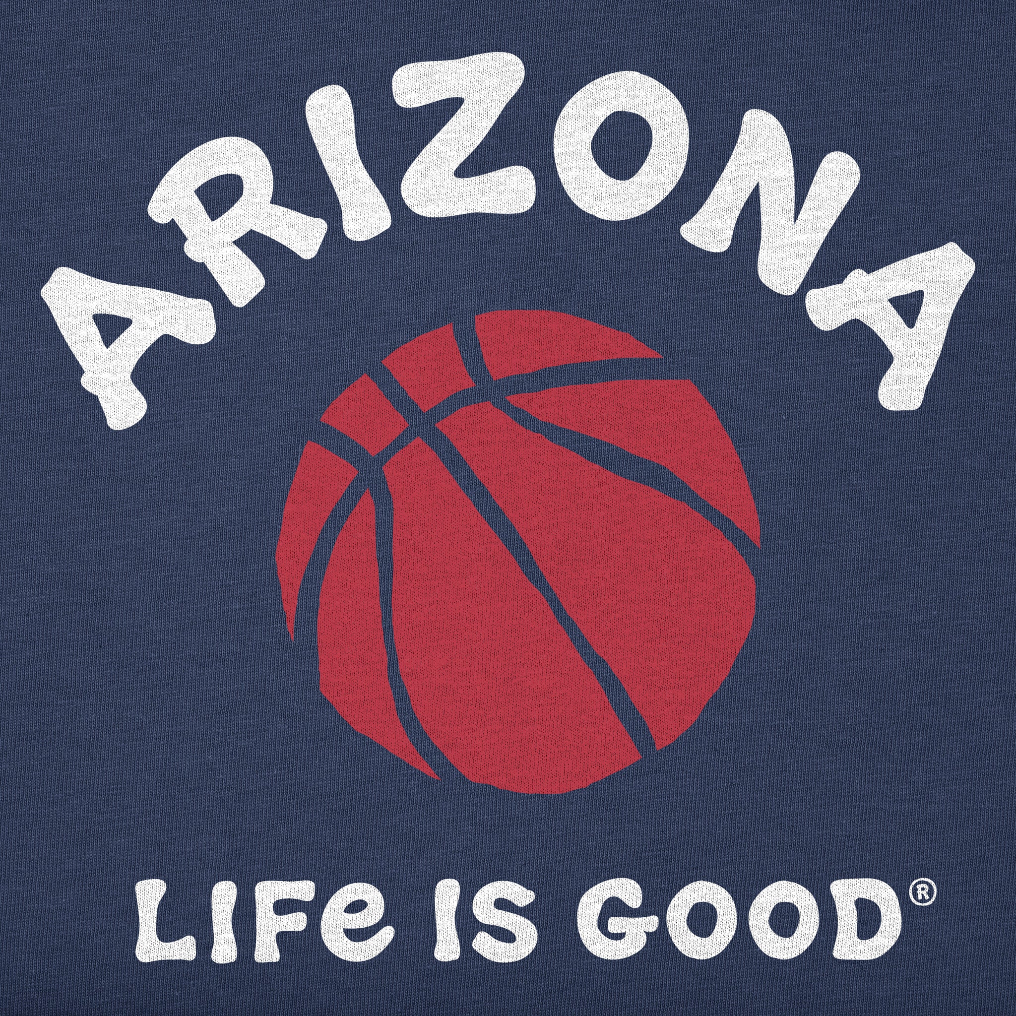 趣味・スポーツ・実用 LIFE-TEXT Men's Arizona Basketball Short Sleeve Crusher Tee | Shop Life is Good