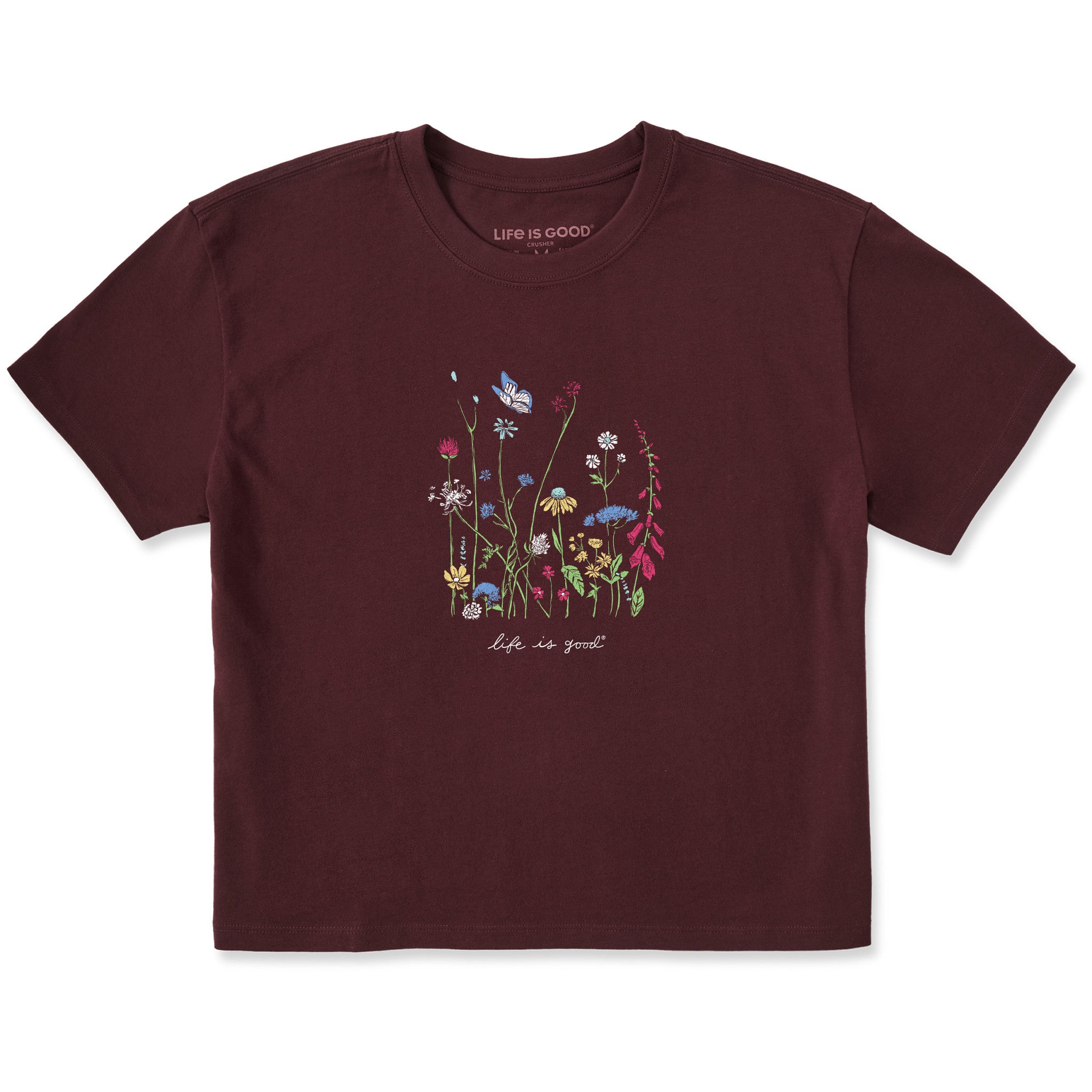 Women's Realaxed Wildflowers Short Sleeve Crusher Boxy Tee | Shop
