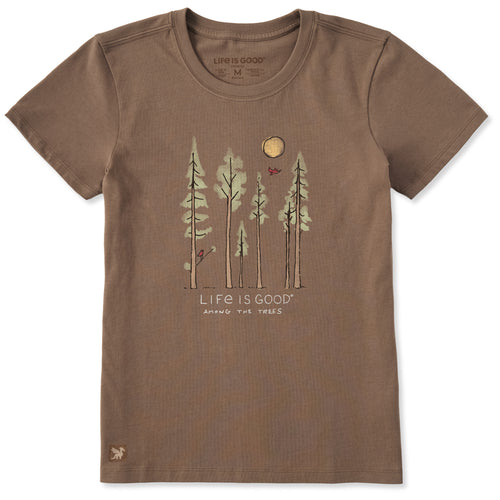 Life Is Good Men's Pine Tree Flag Short Sleeve T-Shirt Crusher in Darkest Blue | Size Large | Cotton
