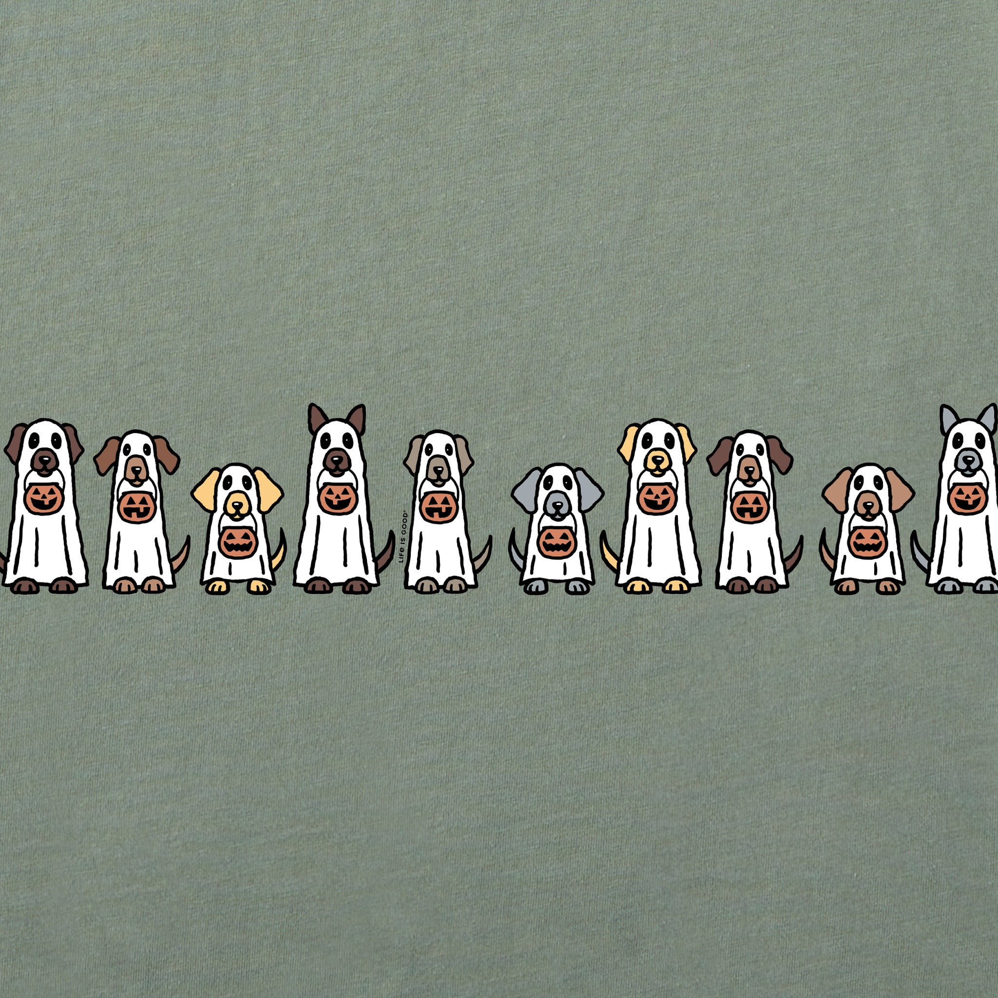 Women's Trick or Treat Dogs Long Sleeve Crusher Tee | Shop Life is