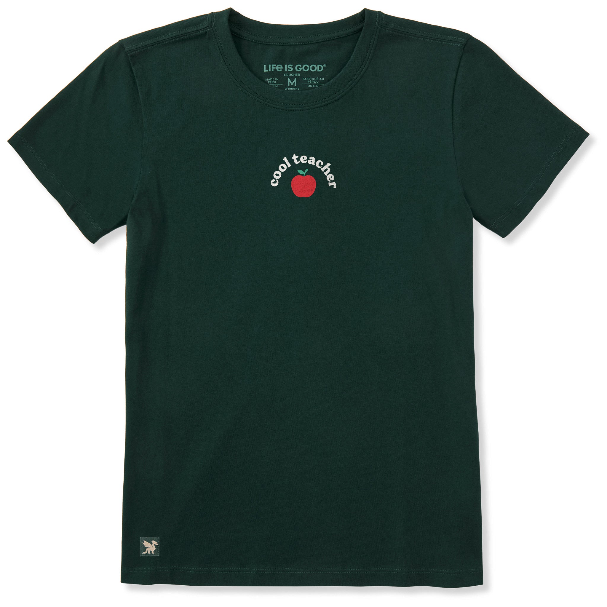 Women's Cool Teacher Apple Short Sleeve Crusher Tee | Shop Life is