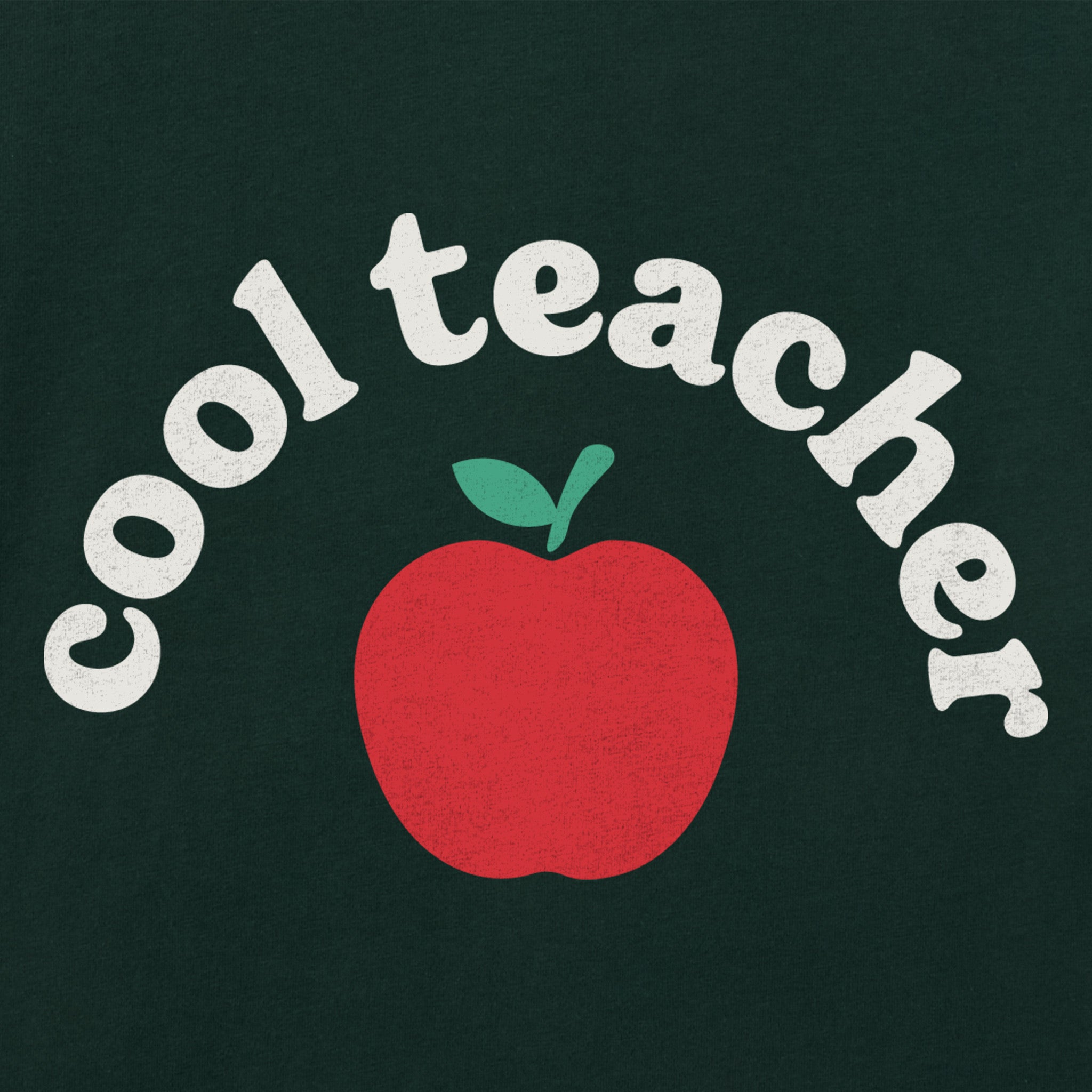 Women's Cool Teacher Apple Short Sleeve Crusher Tee | Shop Life is