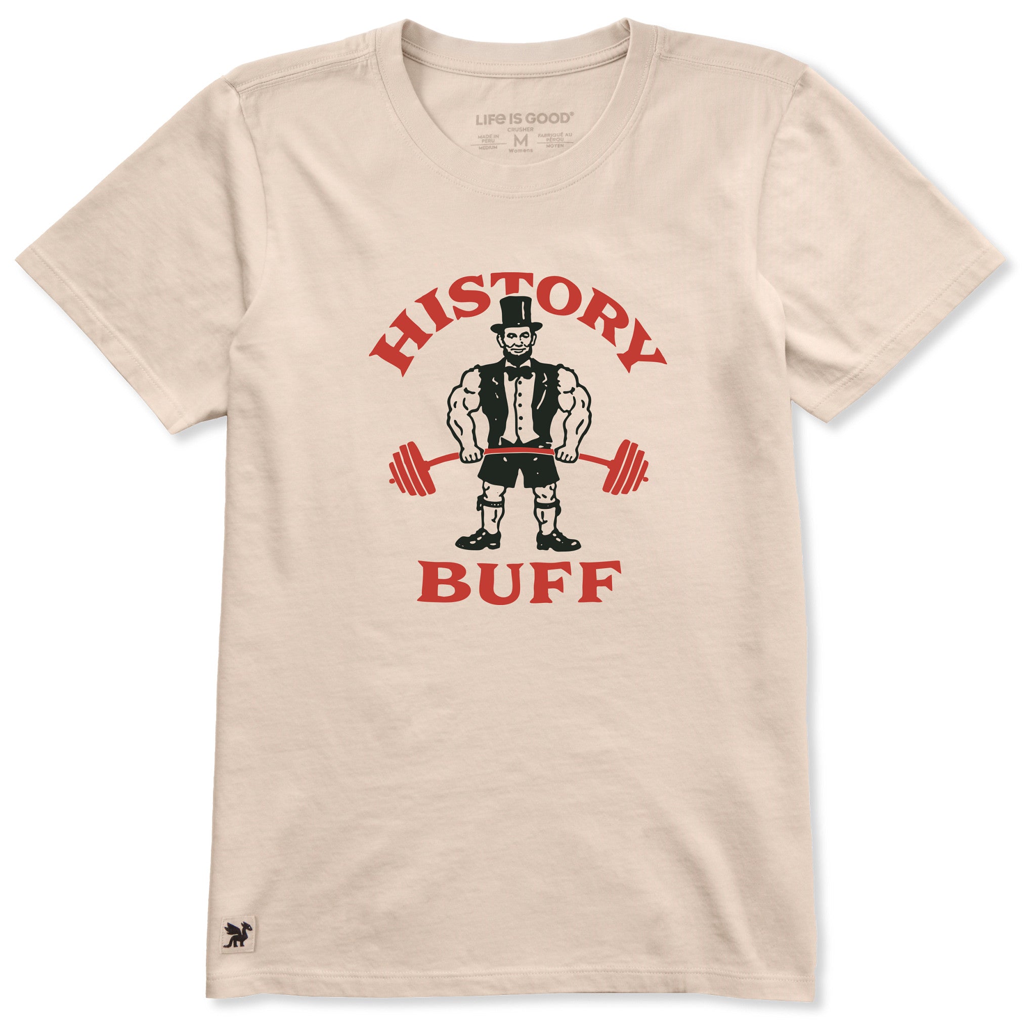 Women's History Buff Abe Short Sleeve Crusher Tee | Shop Life is Good