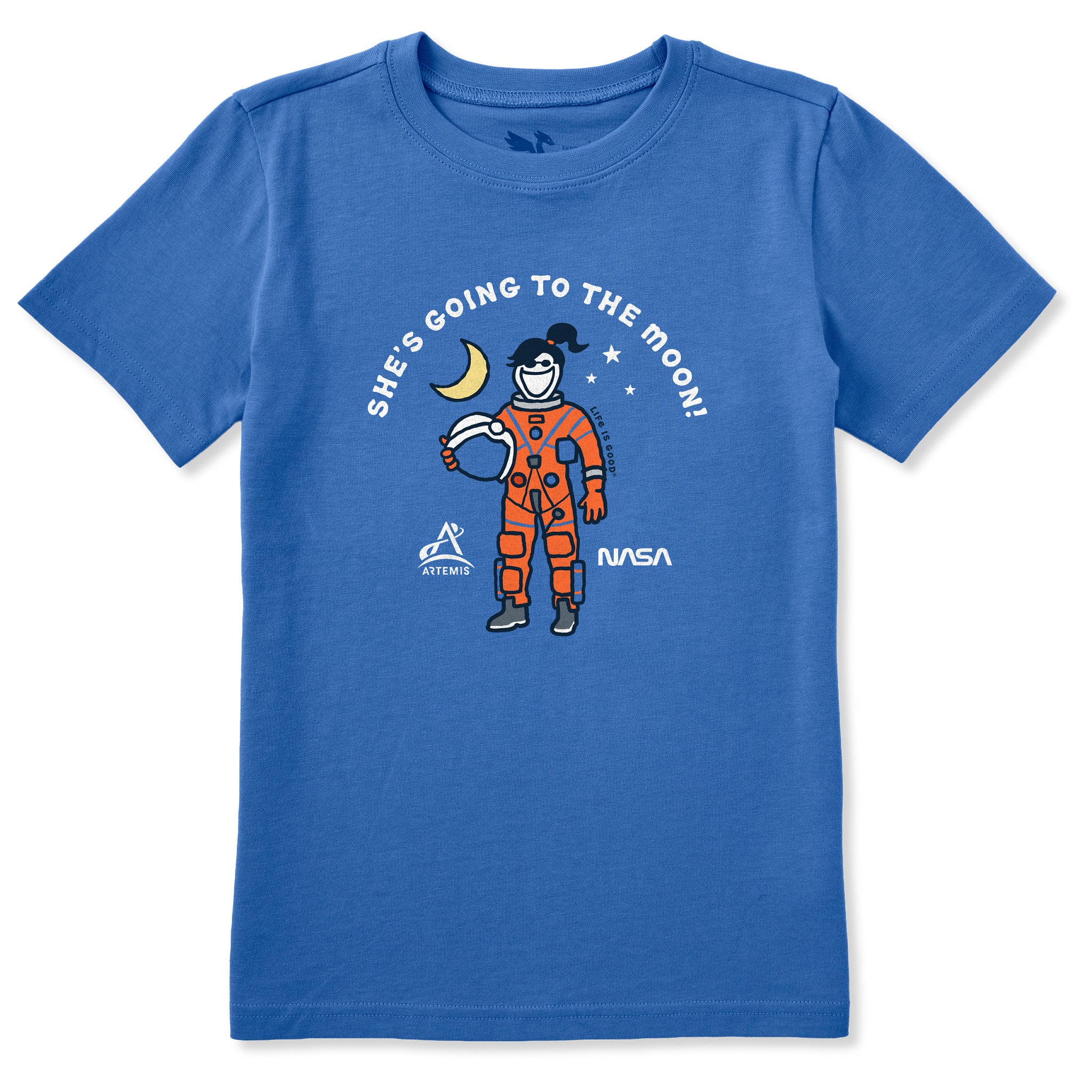 Kids She's Going to the Moon! Short Sleeve Crusher Tee | Shop Life