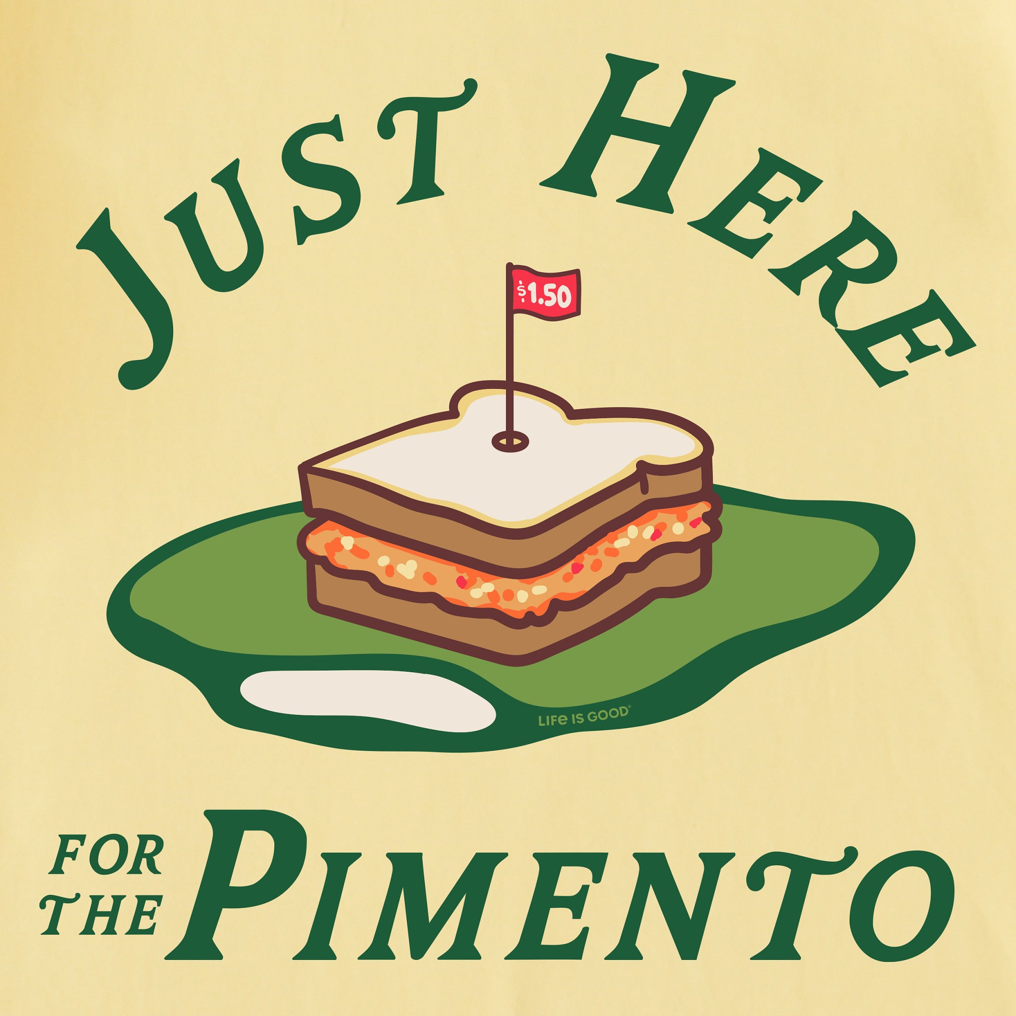 Men's Just Here for the Pimento Short Sleeve Crusher Tee | Shop