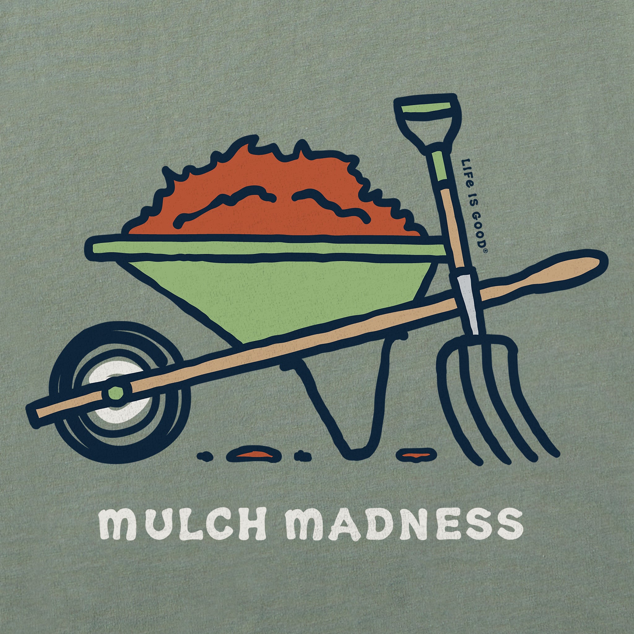 Men's Mulch Madness Short Sleeve Crusher Tee | Shop Life is Good