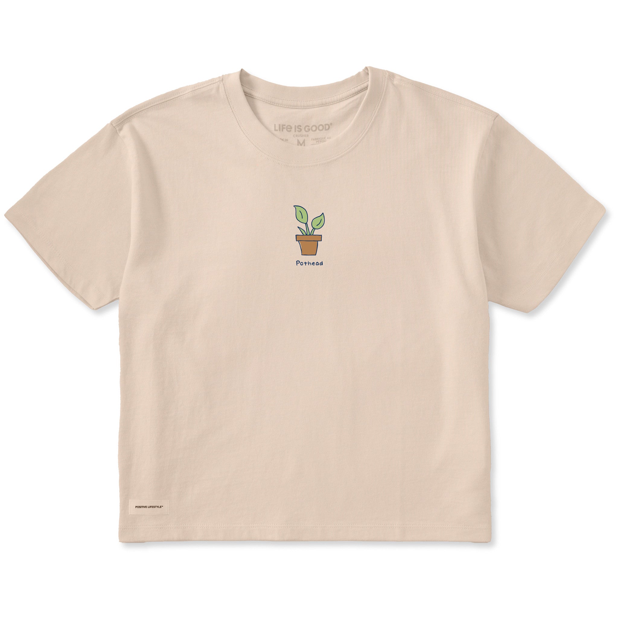 pothead women Women's Lil' Pothead Short Sleeve Crusher Boxy Tee