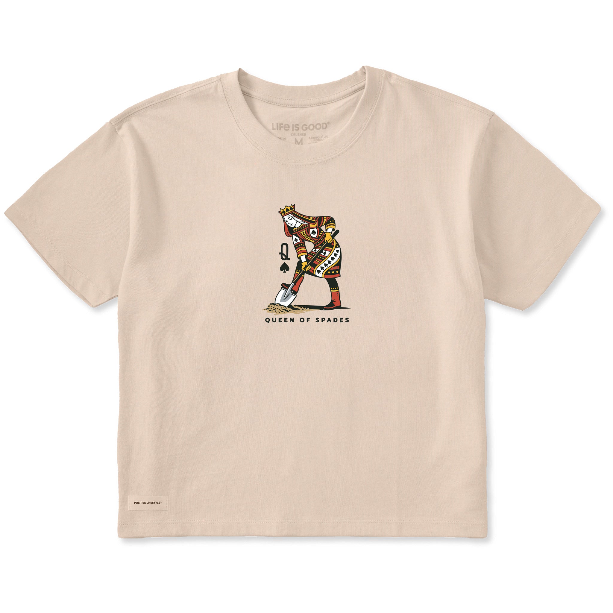 Women's Queen of Spades Short Sleeve Crusher Boxy Tee | Shop Life