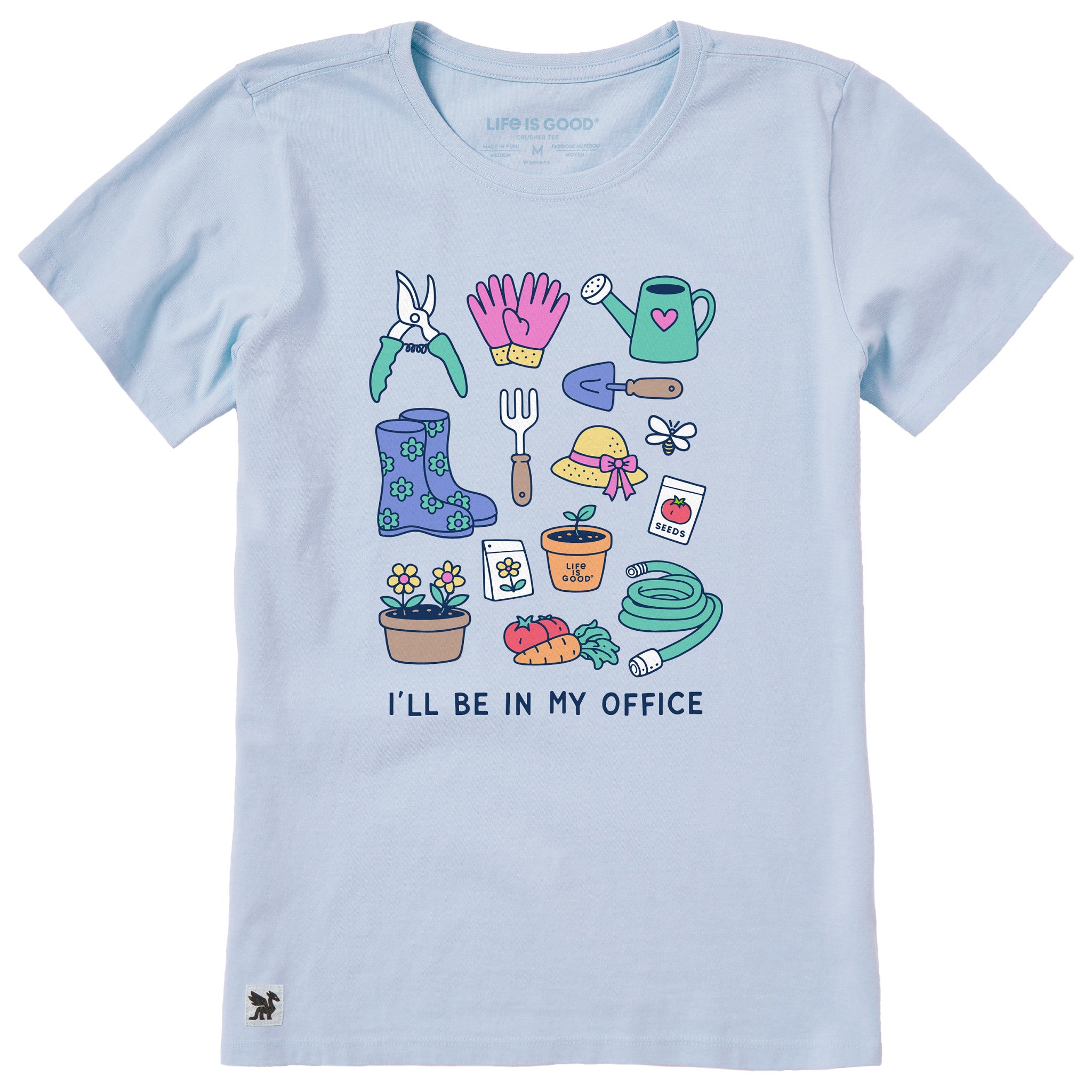Women's I'll Be in My Office Gardening Short Sleeve Crusher Tee