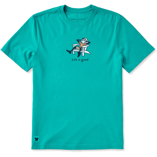 Life Is Good Crusher T-Shirt Uomo | Stay Cool Jake | Cotone 100% | Maglietta Grafica Positiva