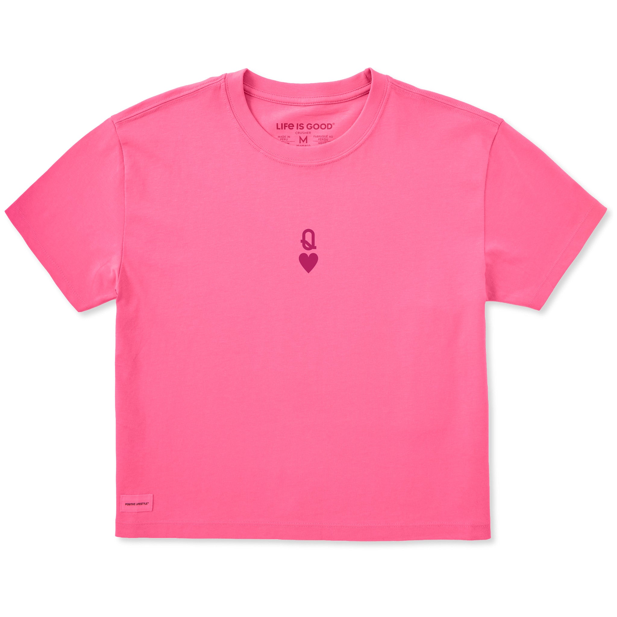 Women's Queen of Hearts Short Sleeve Crusher Boxy Tee | Shop Life