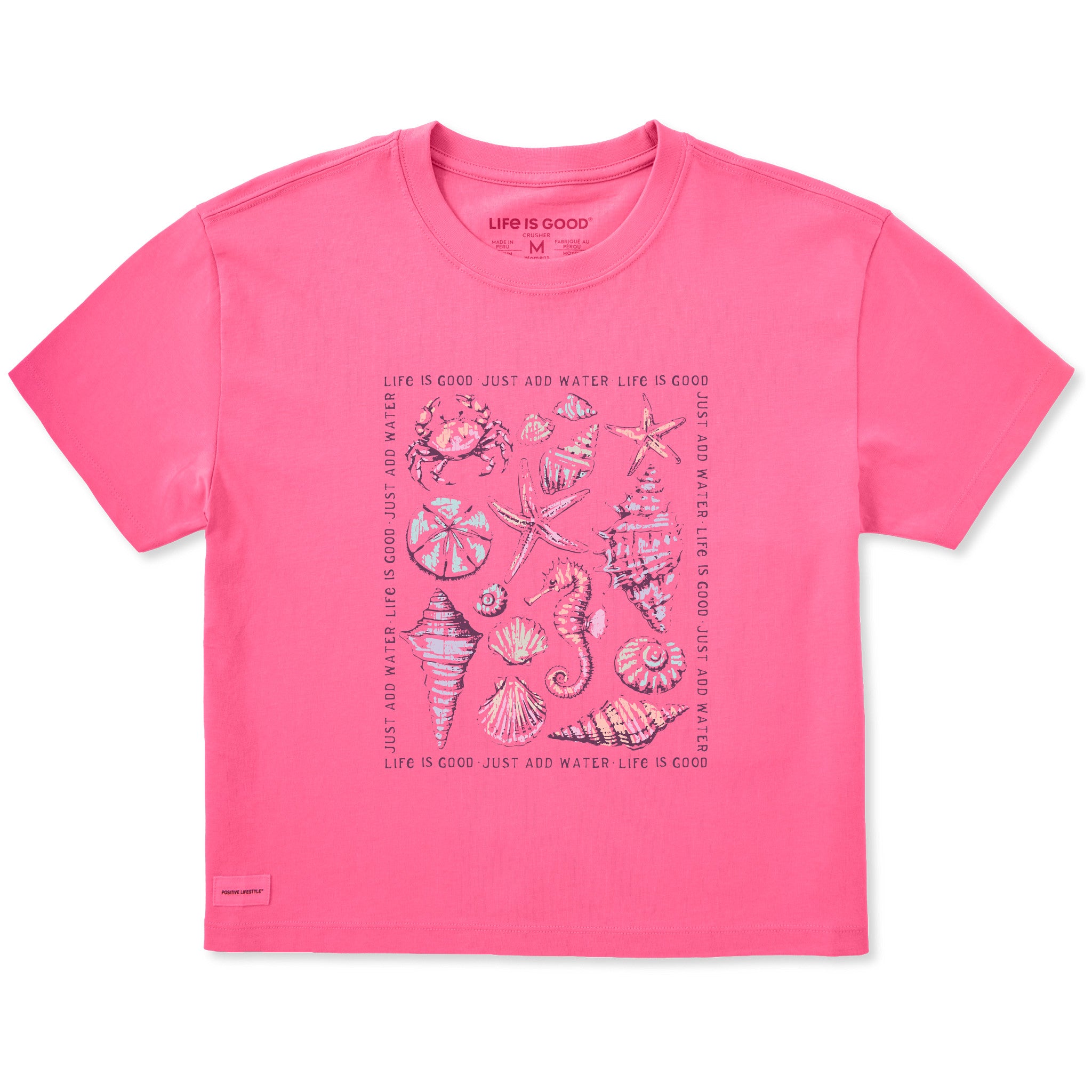 Women's Just Add Water Shells Short Sleeve Crusher Boxy Tee | Shop