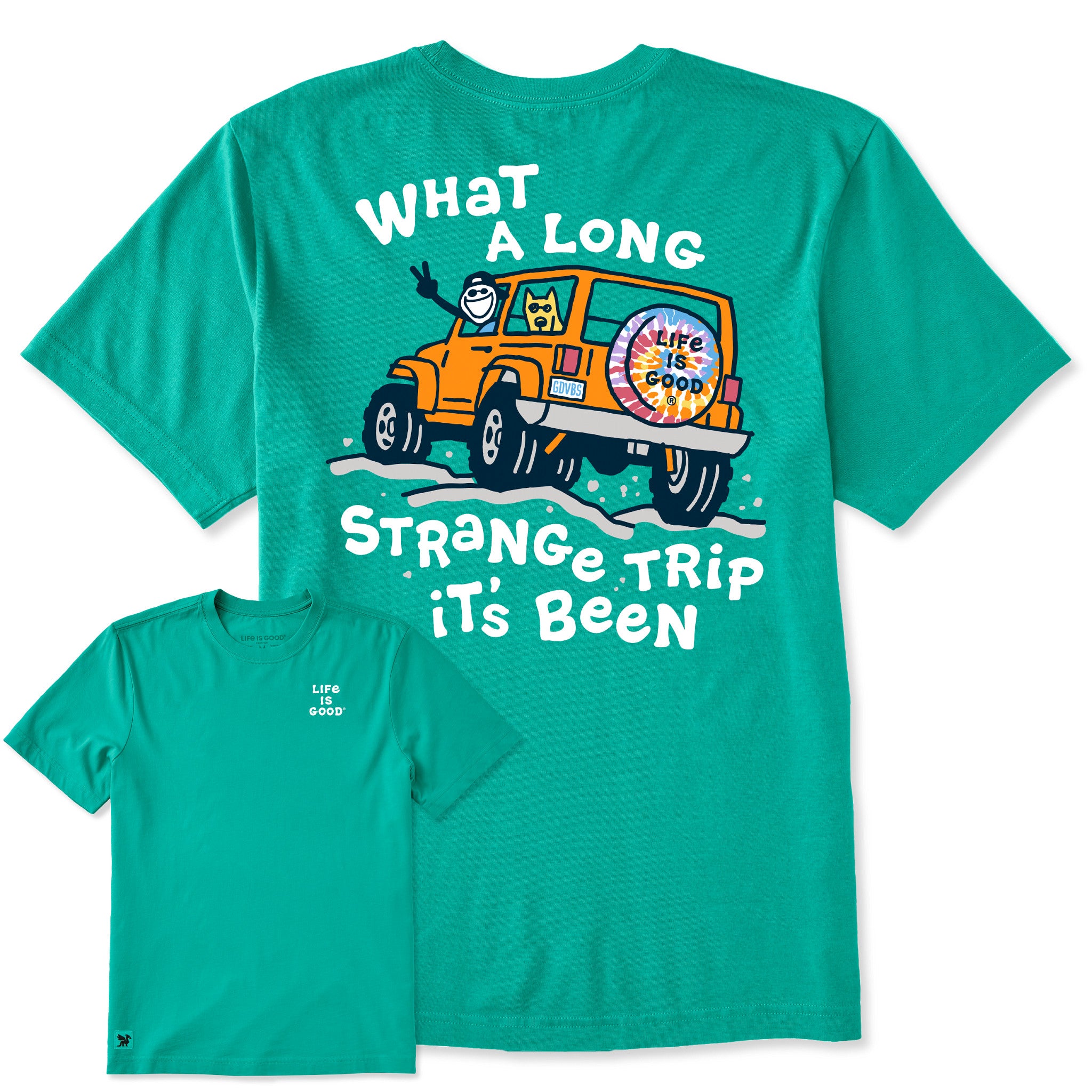 Men's Jake Rocket Long Strange Trip 4x4 Short Sleeve Crusher Tee