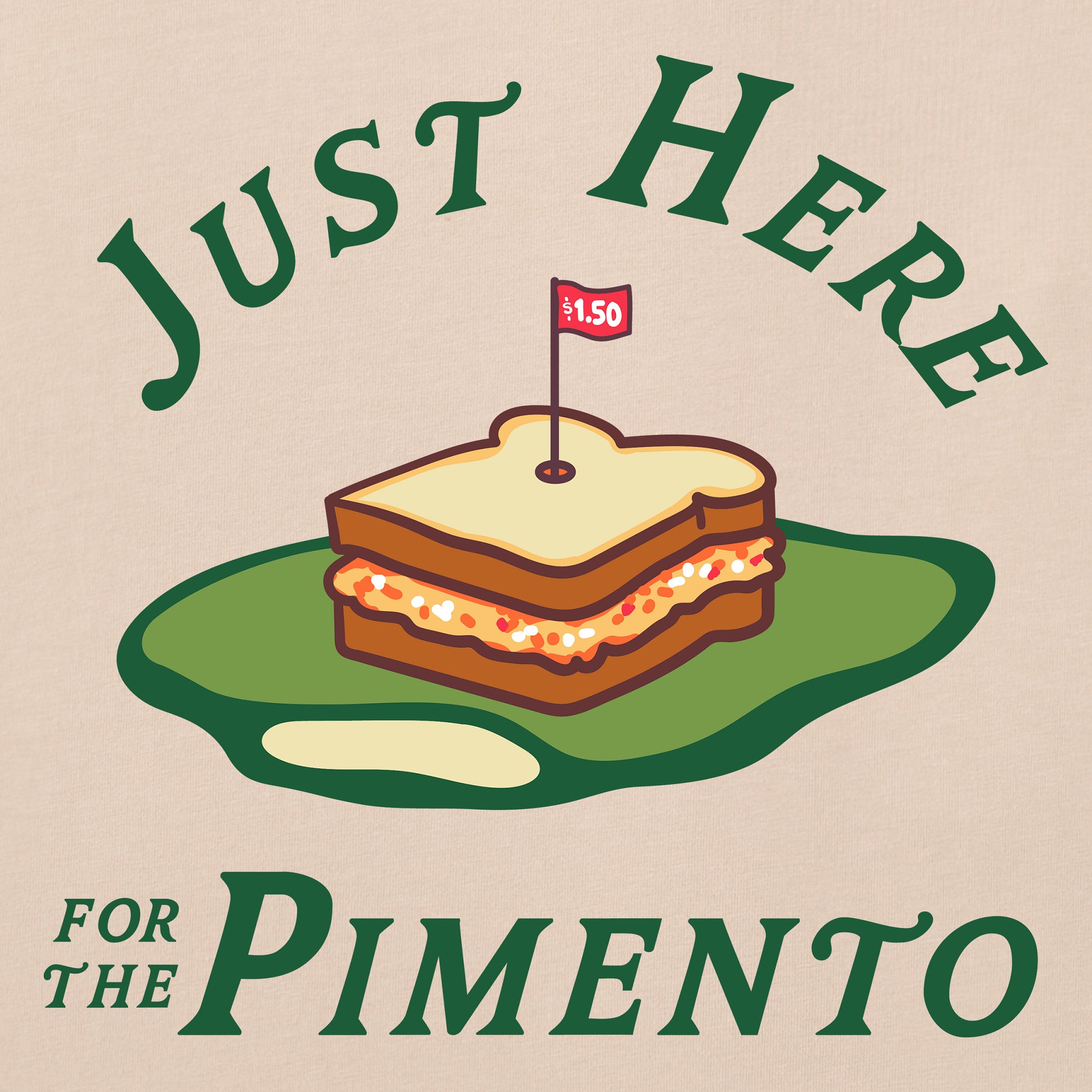 Men's Just Here for the Pimento Short Sleeve Crusher Tee | Shop